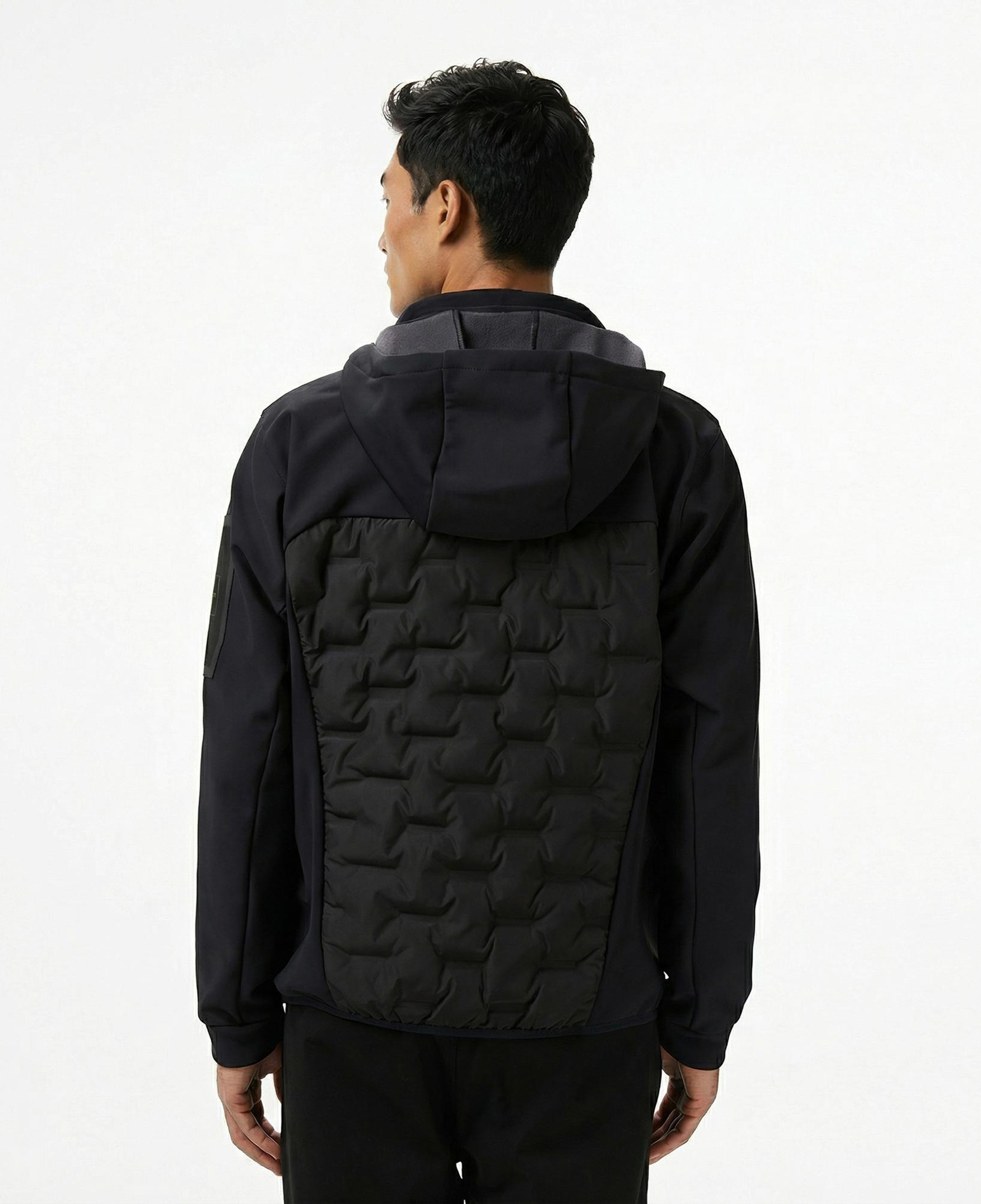 Boss Down Hybrid Erkek Siyah Ceket