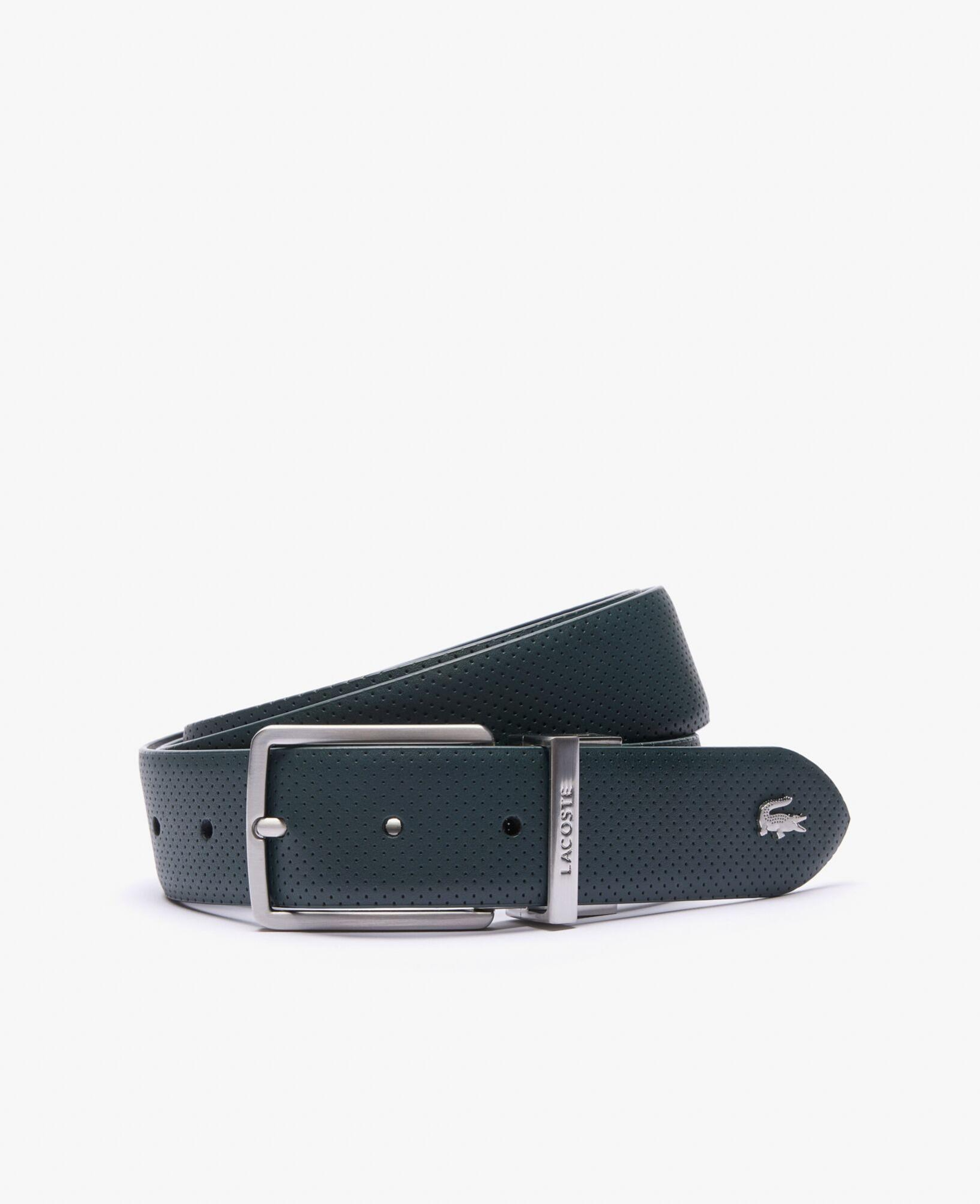 Lacoste Elegance Erkek Çift Taraflı Deri Koyu Yeşil Kemer