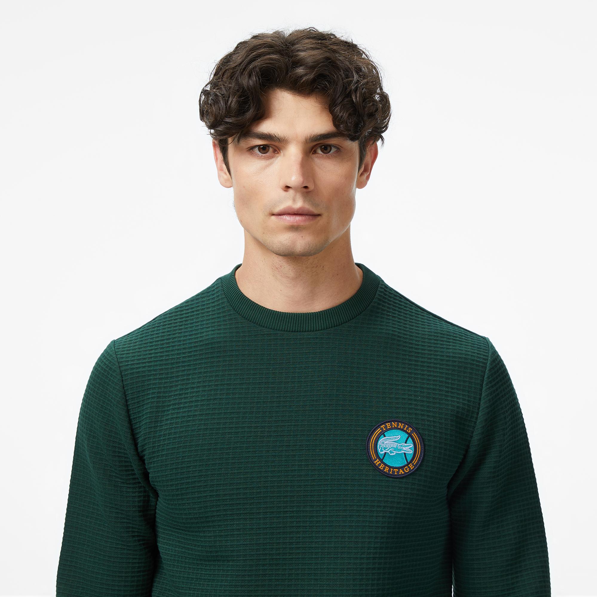 Lacoste Erkek Uzun Kollu Bisiklet Yaka Yeşil T-Shirt