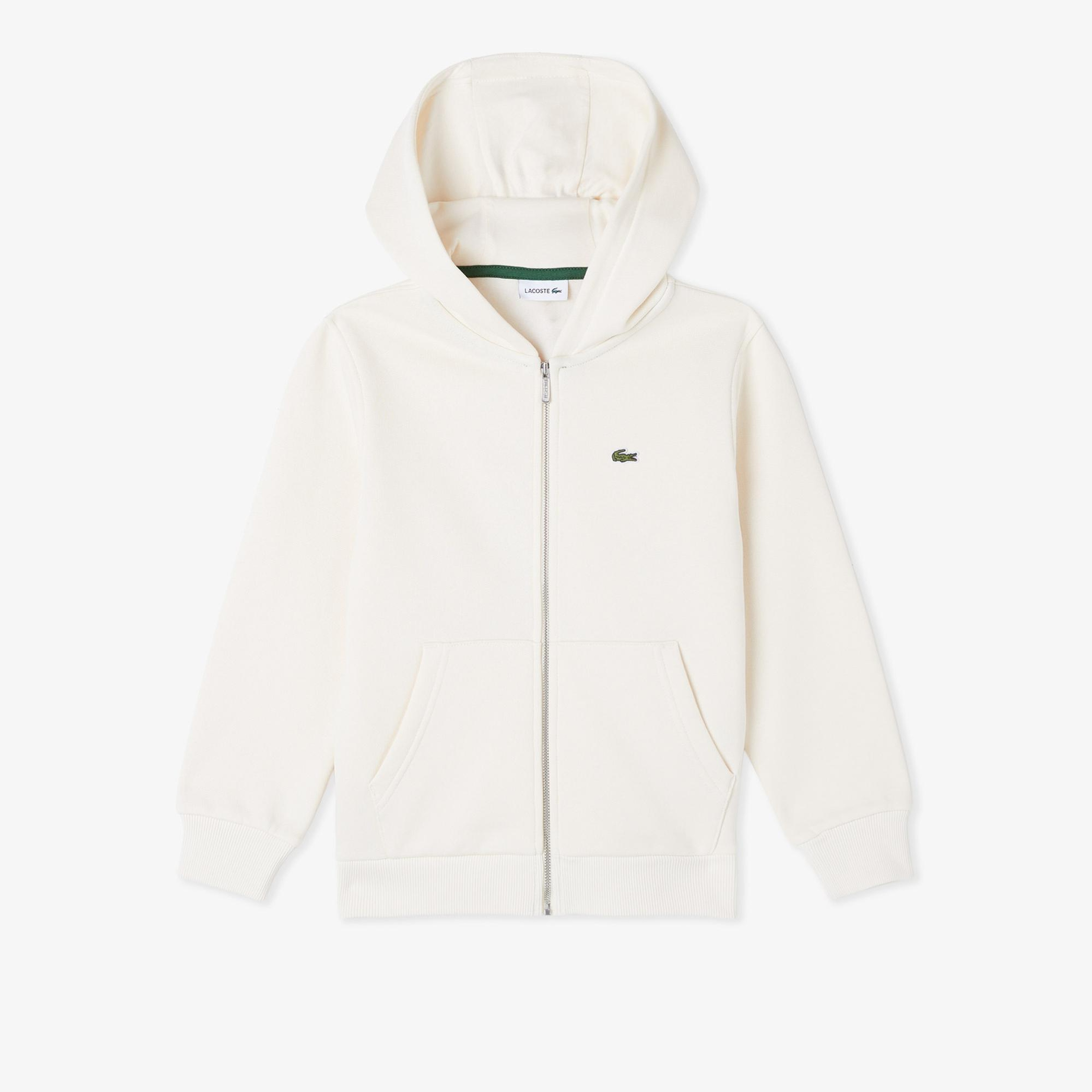 Lacoste Çocuk Kapüşonlu Krem Sweatshirt