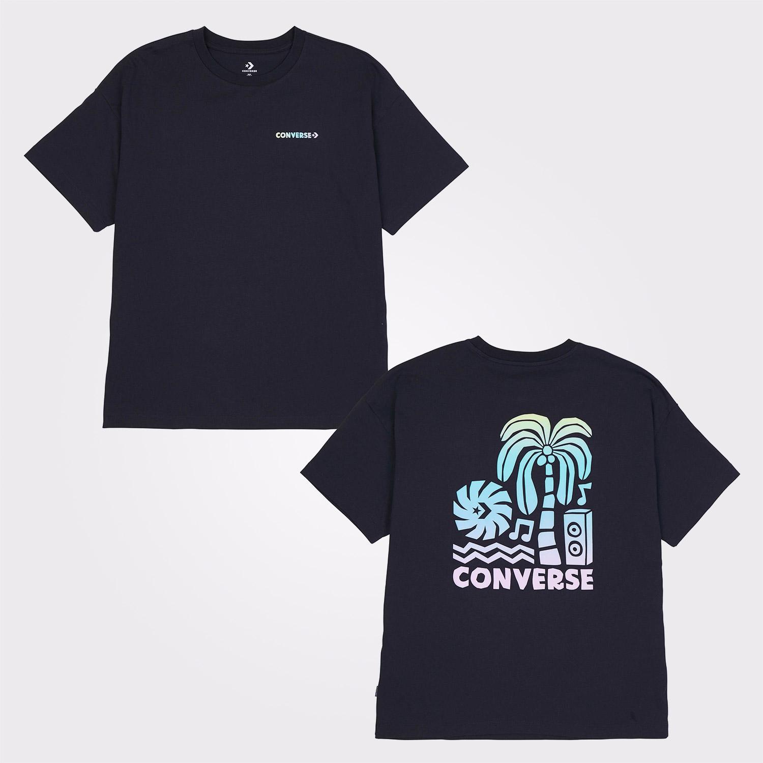 Converse Desert Festival Loose Fit Kadın Lacivert T-Shirt