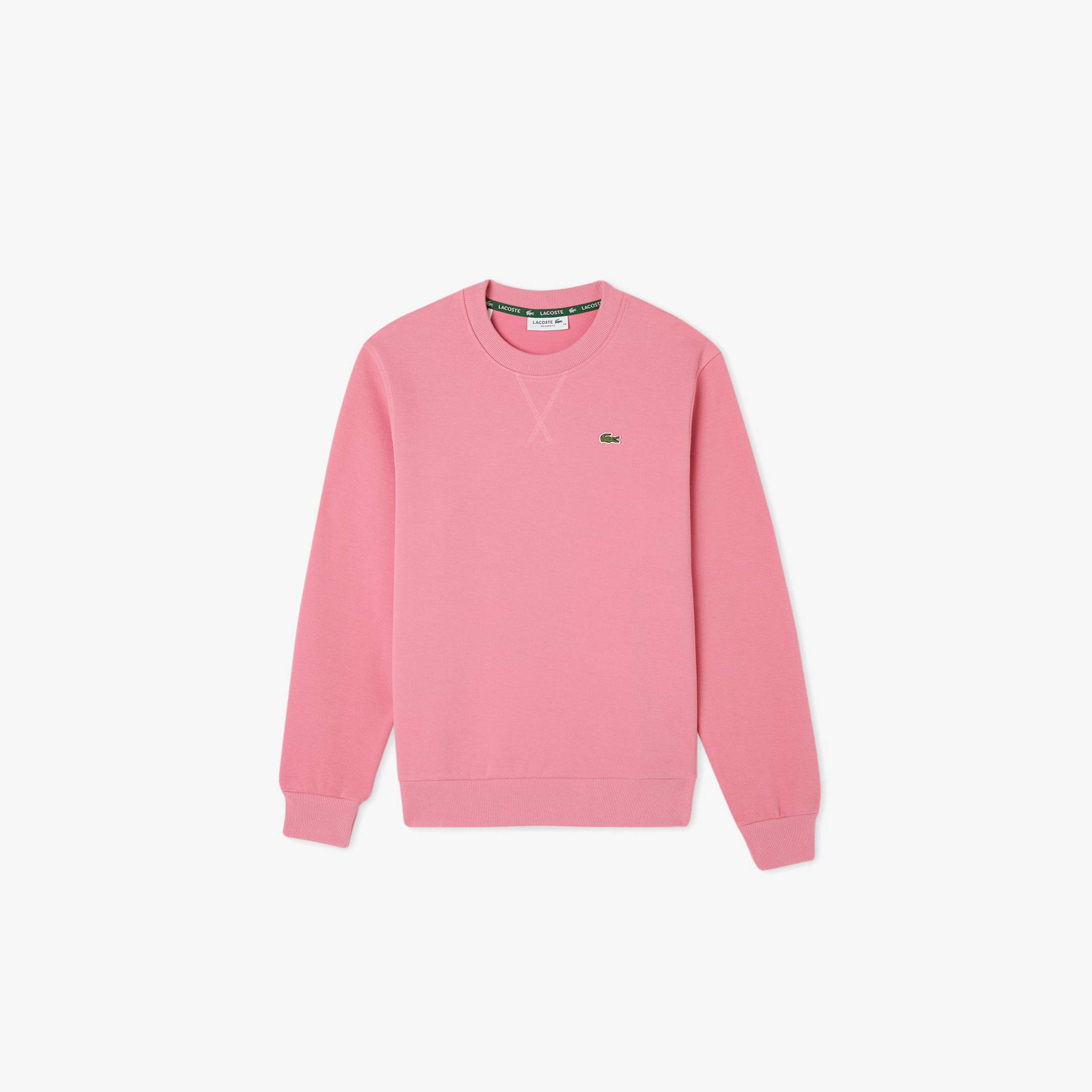 Lacoste Kadın Relaxed Fit Bisiklet Yaka Pembe Sweatshirt
