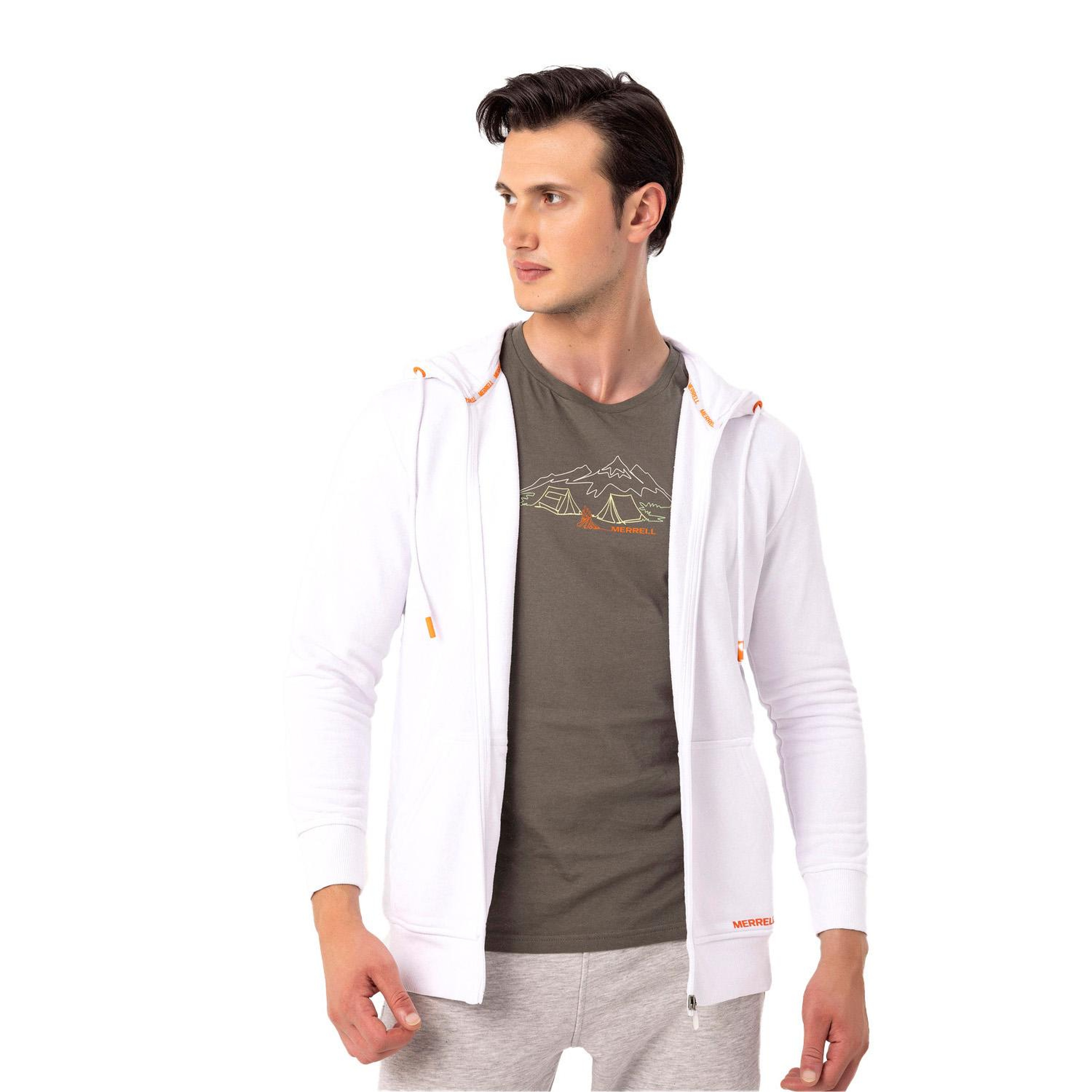 Merrell Scole Erkek Beyaz Sweatshirt