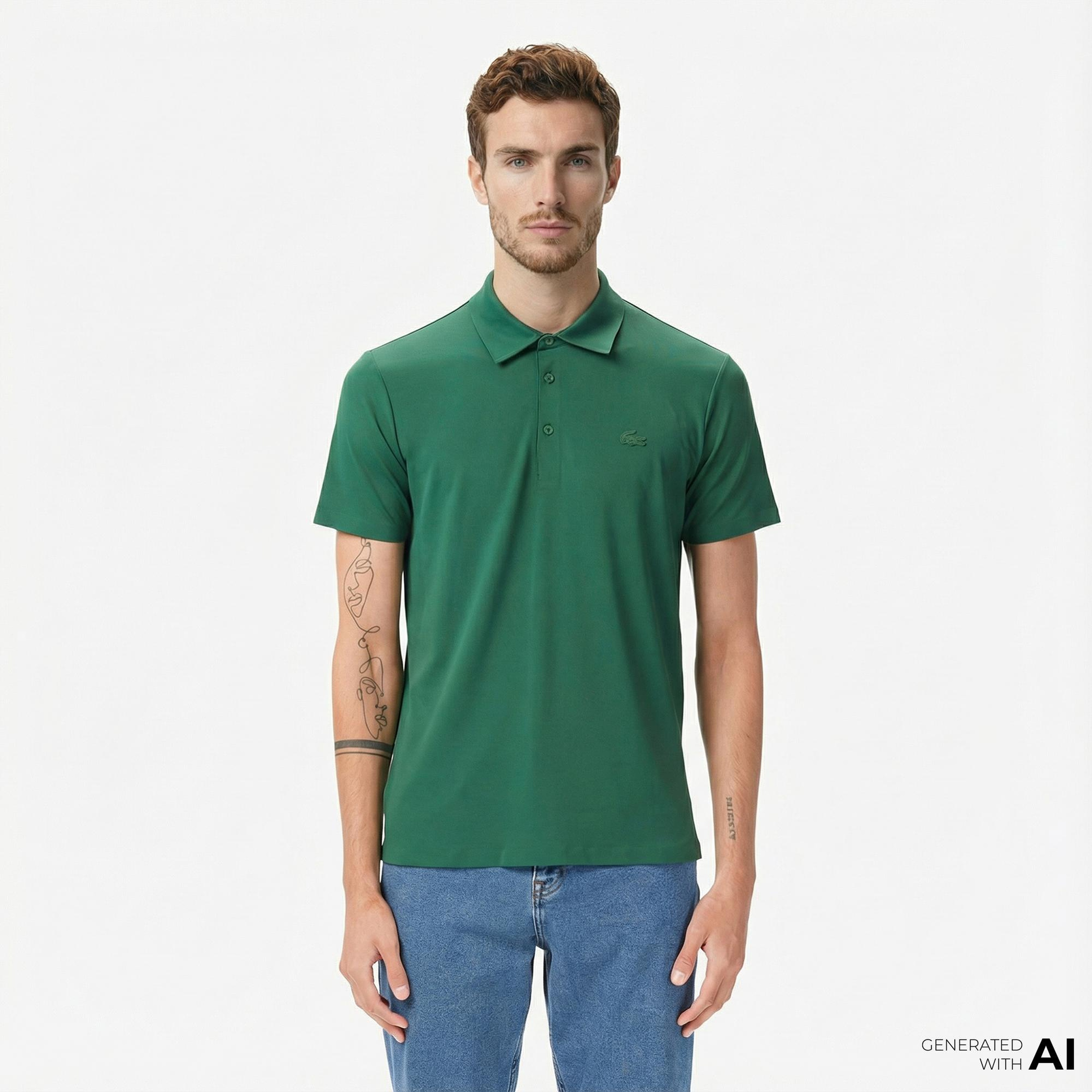 Lacoste Erkek Regular Fit Yeşil Polo