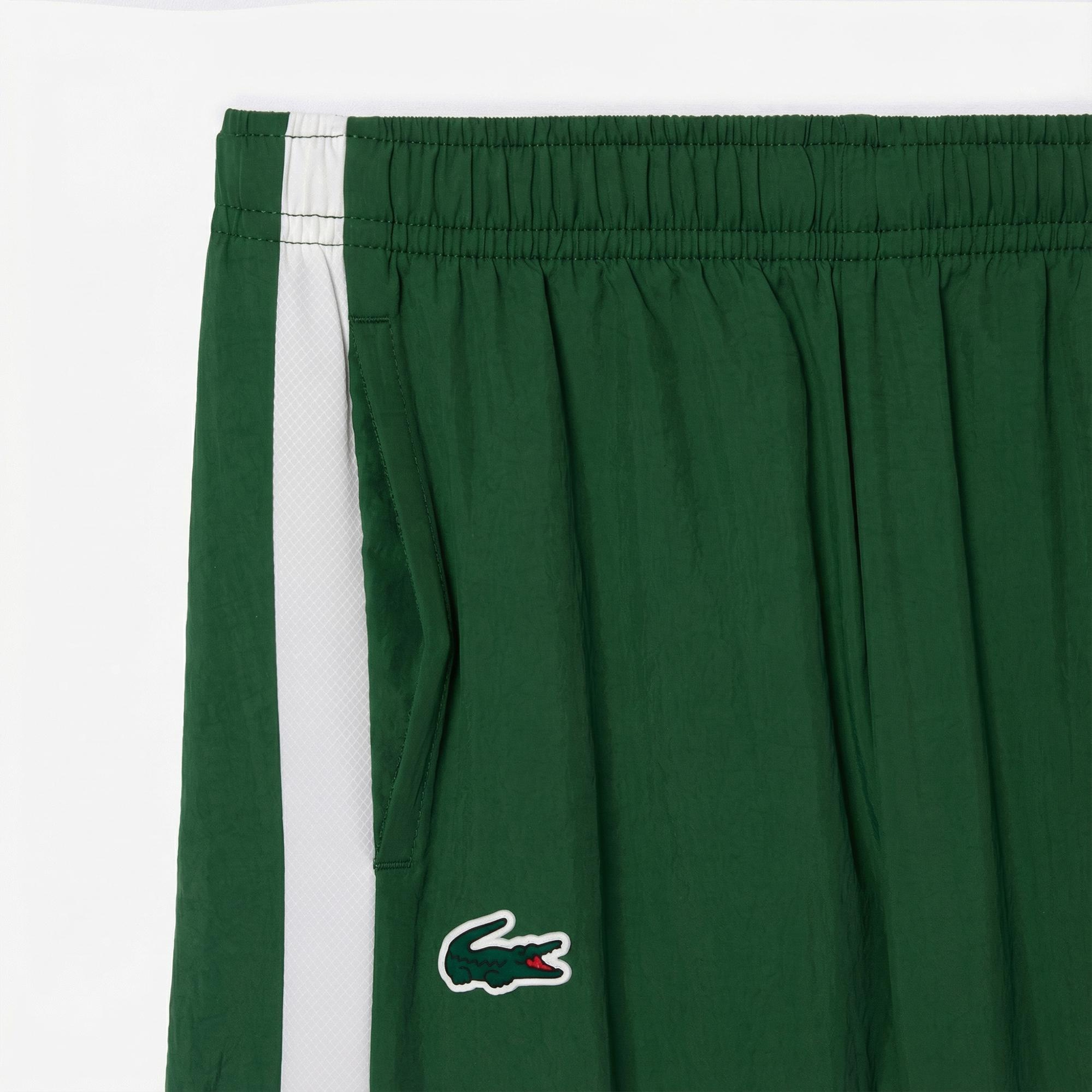 Lacoste Çocuk Fermuarlı Renk Bloklu Yeşil Eşofman Takımı