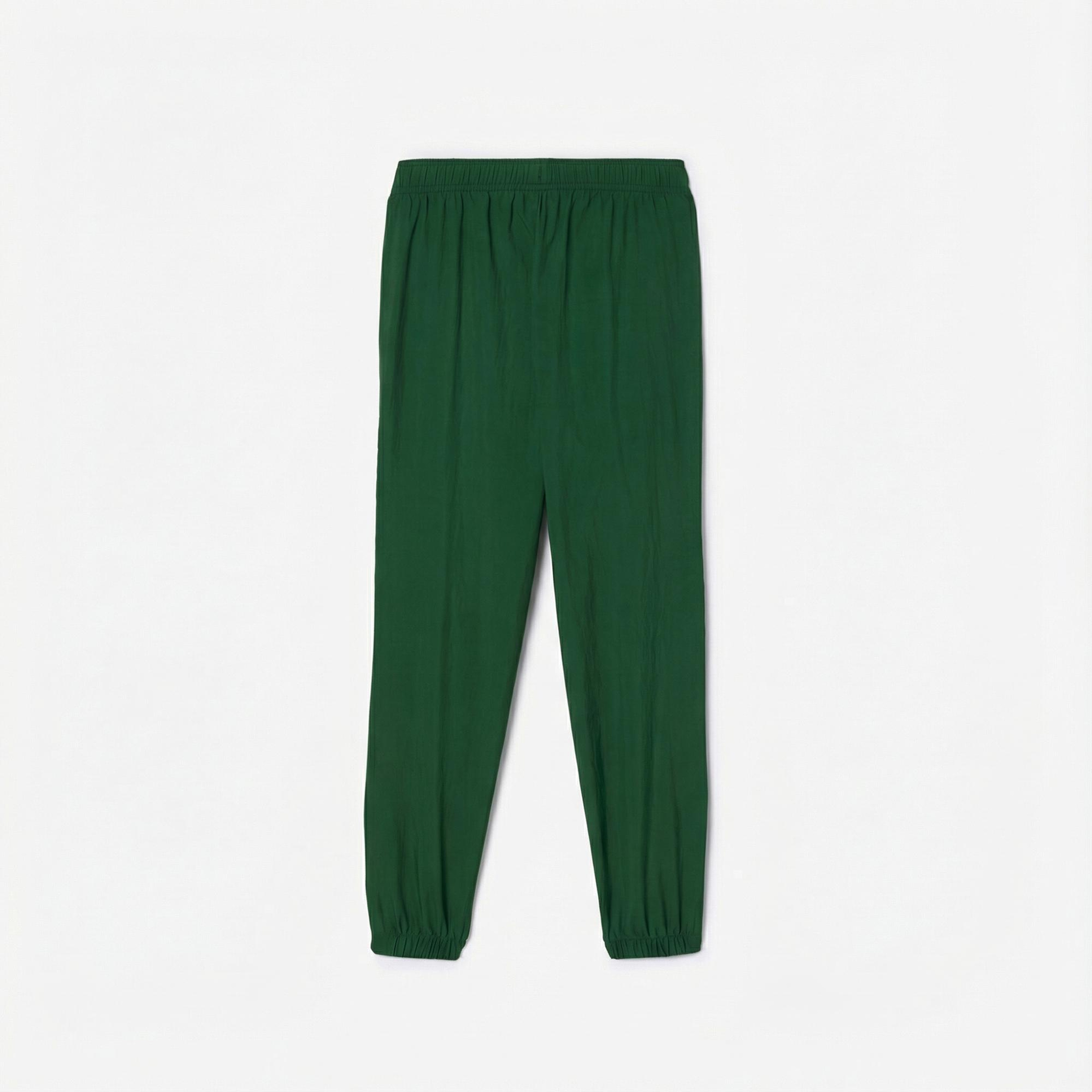 Lacoste Çocuk Fermuarlı Renk Bloklu Yeşil Eşofman Takımı