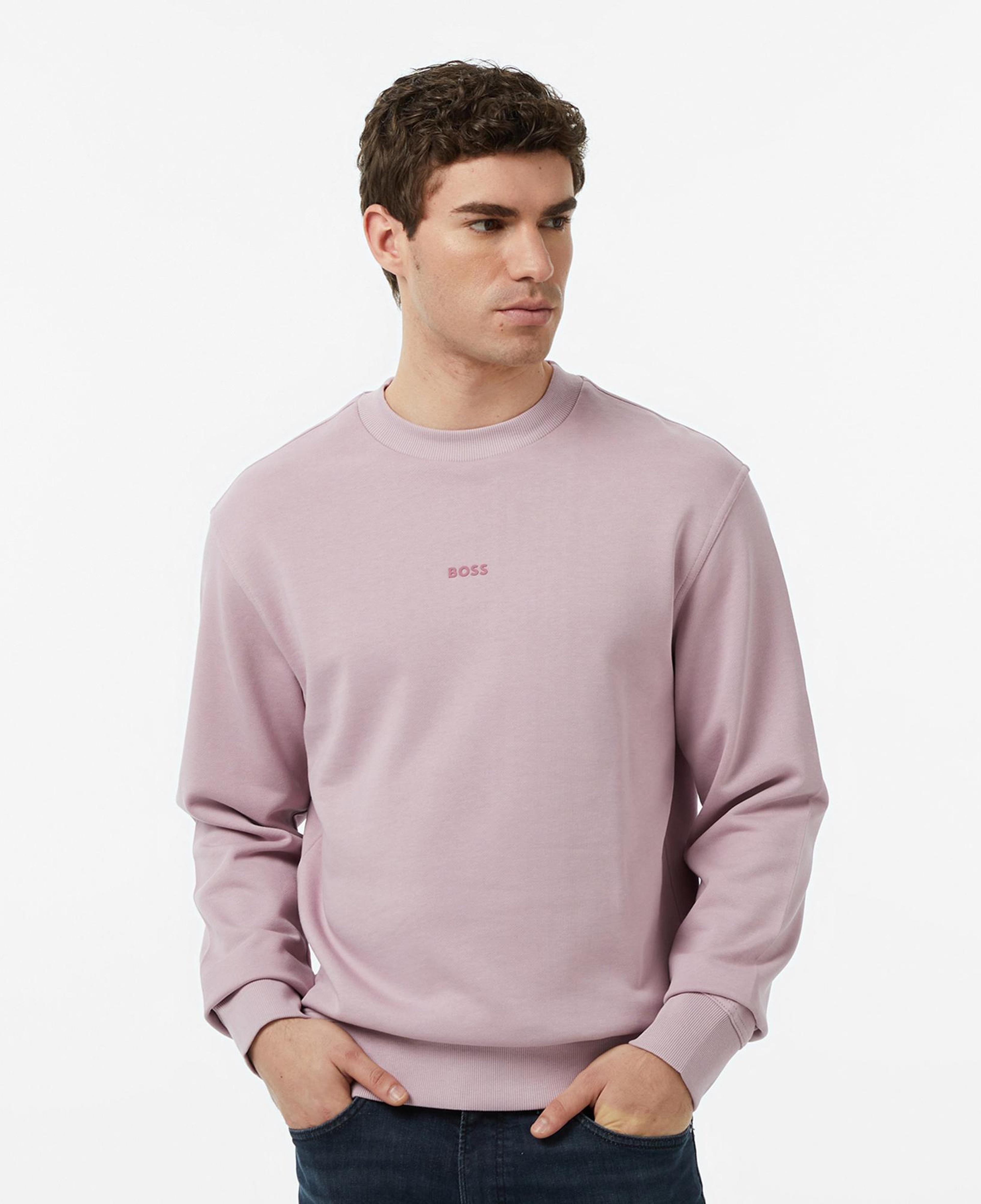 Boss WeSmall Erkek Lila Sweatshirt