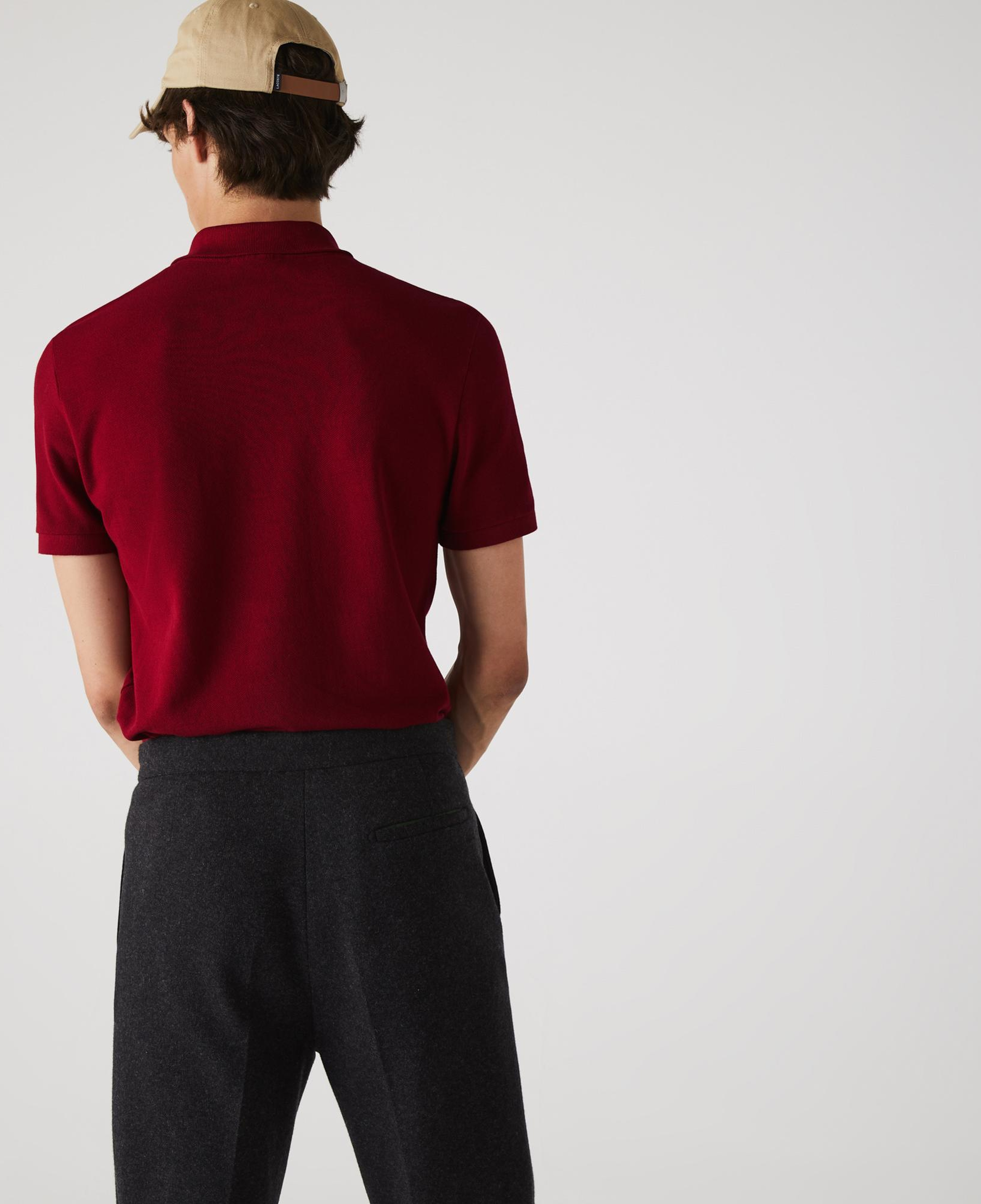 L.12.12 Erkek Slim Fit Polo Yaka Kırmızı Polo