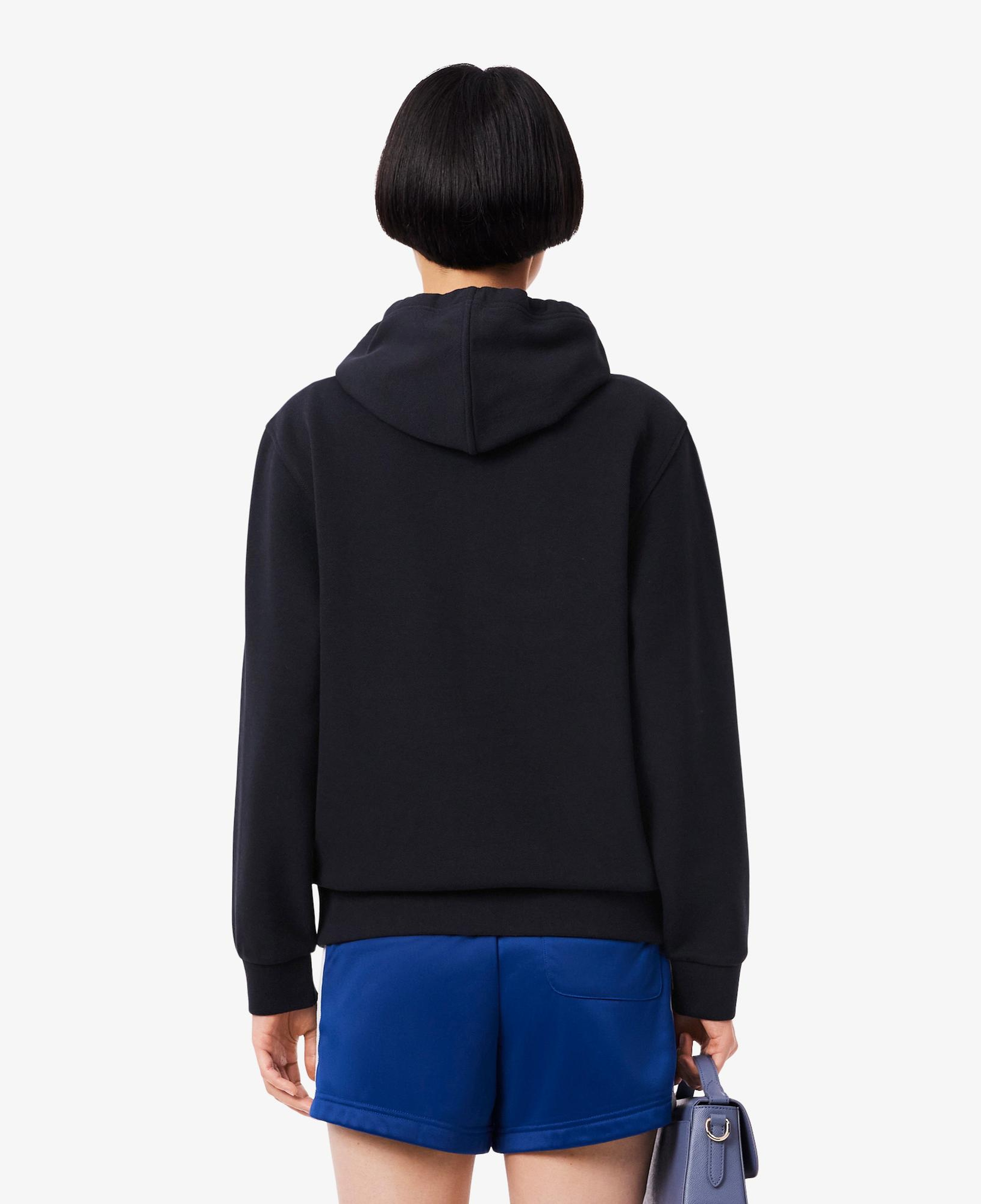 Lacoste Kadın Relaxed Fit Kapüşonlu Lacivert Sweatshirt