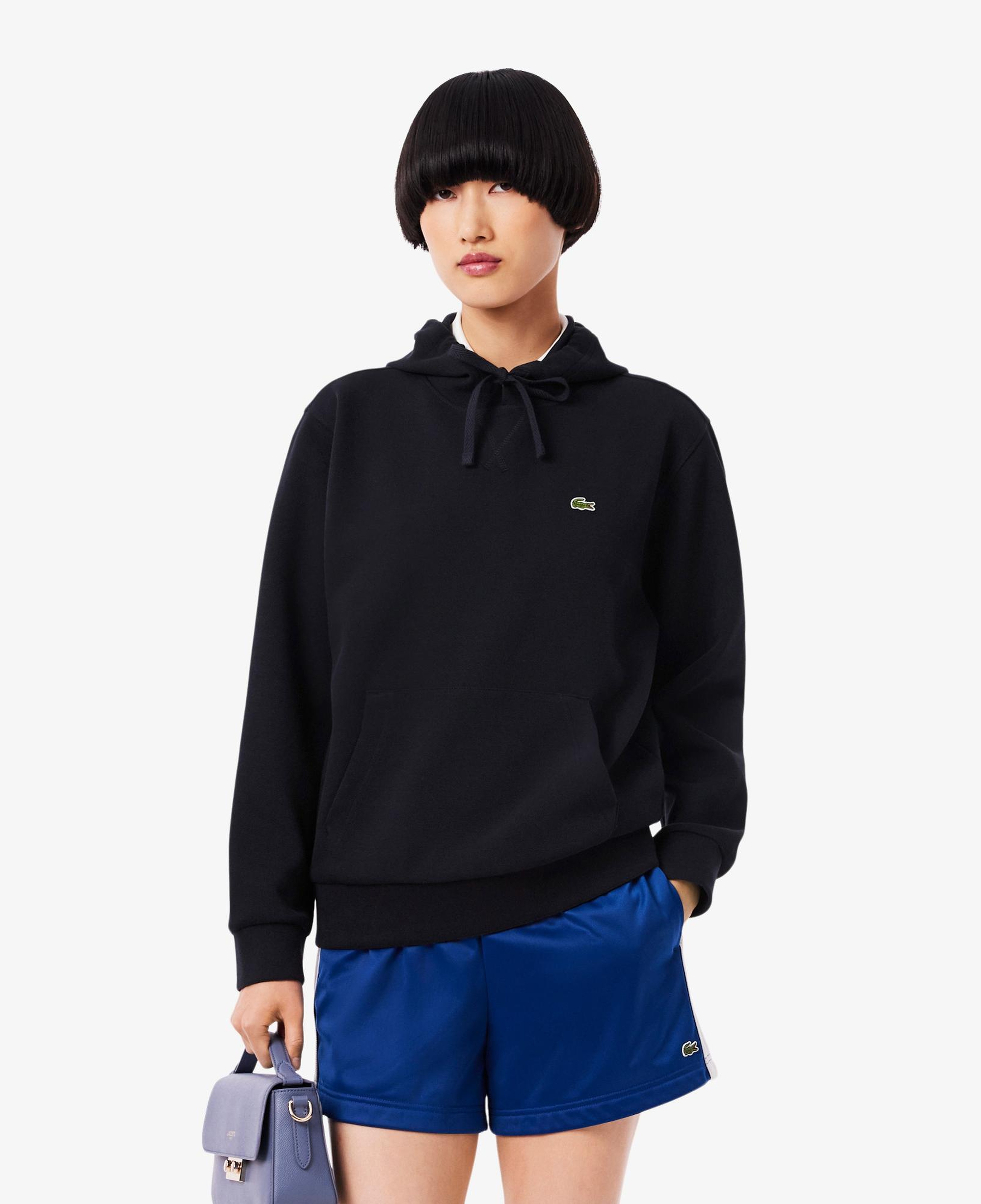 Lacoste Kadın Relaxed Fit Kapüşonlu Lacivert Sweatshirt
