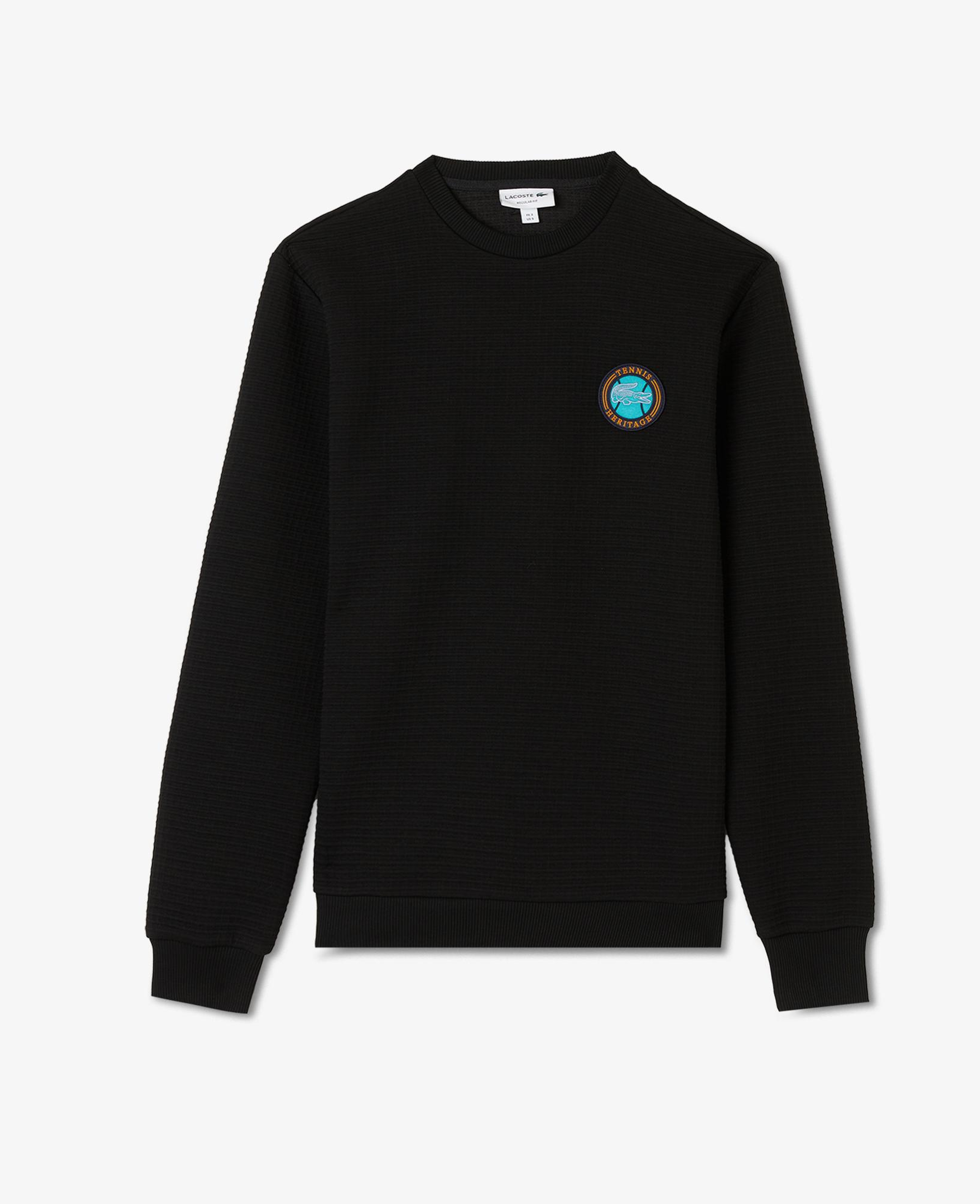 Lacoste Erkek Uzun Kollu Bisiklet Yaka Siyah T-Shirt