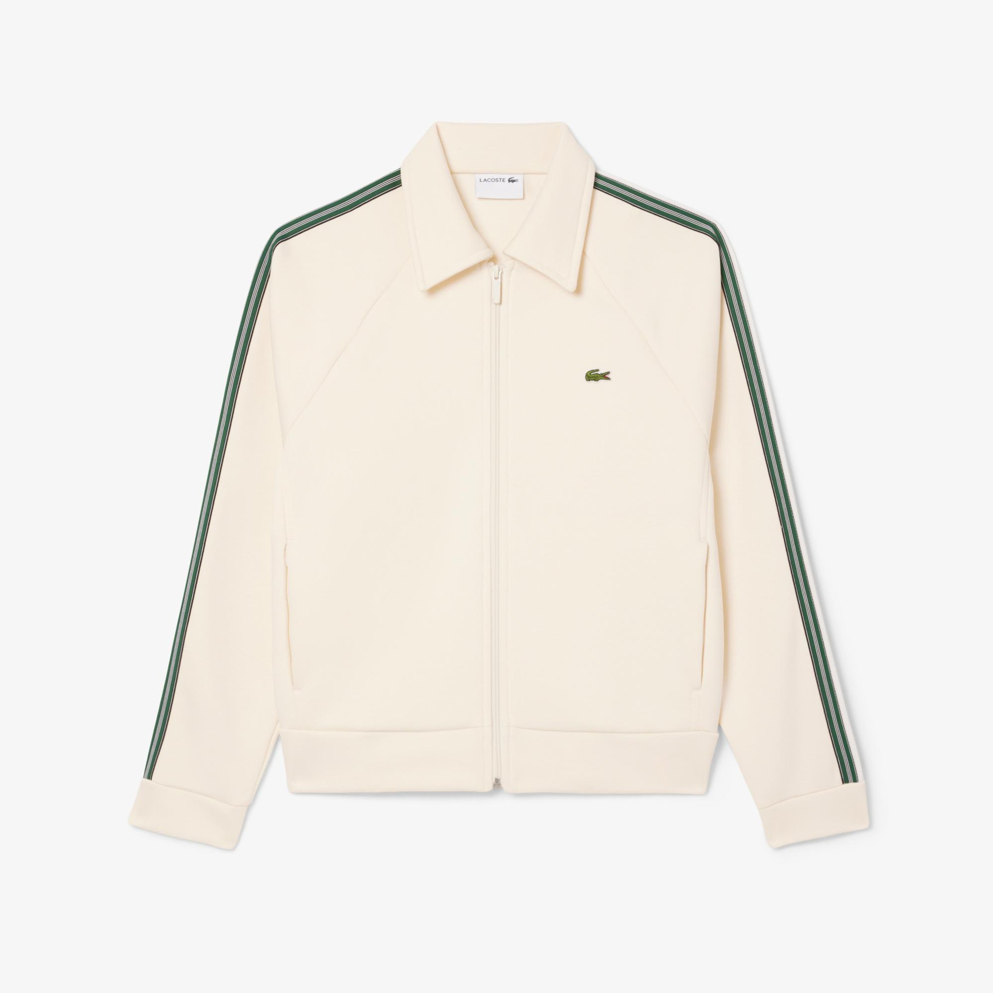 Lacoste Erkek Regular Fit Fermuarlı Krem Sweatshirt