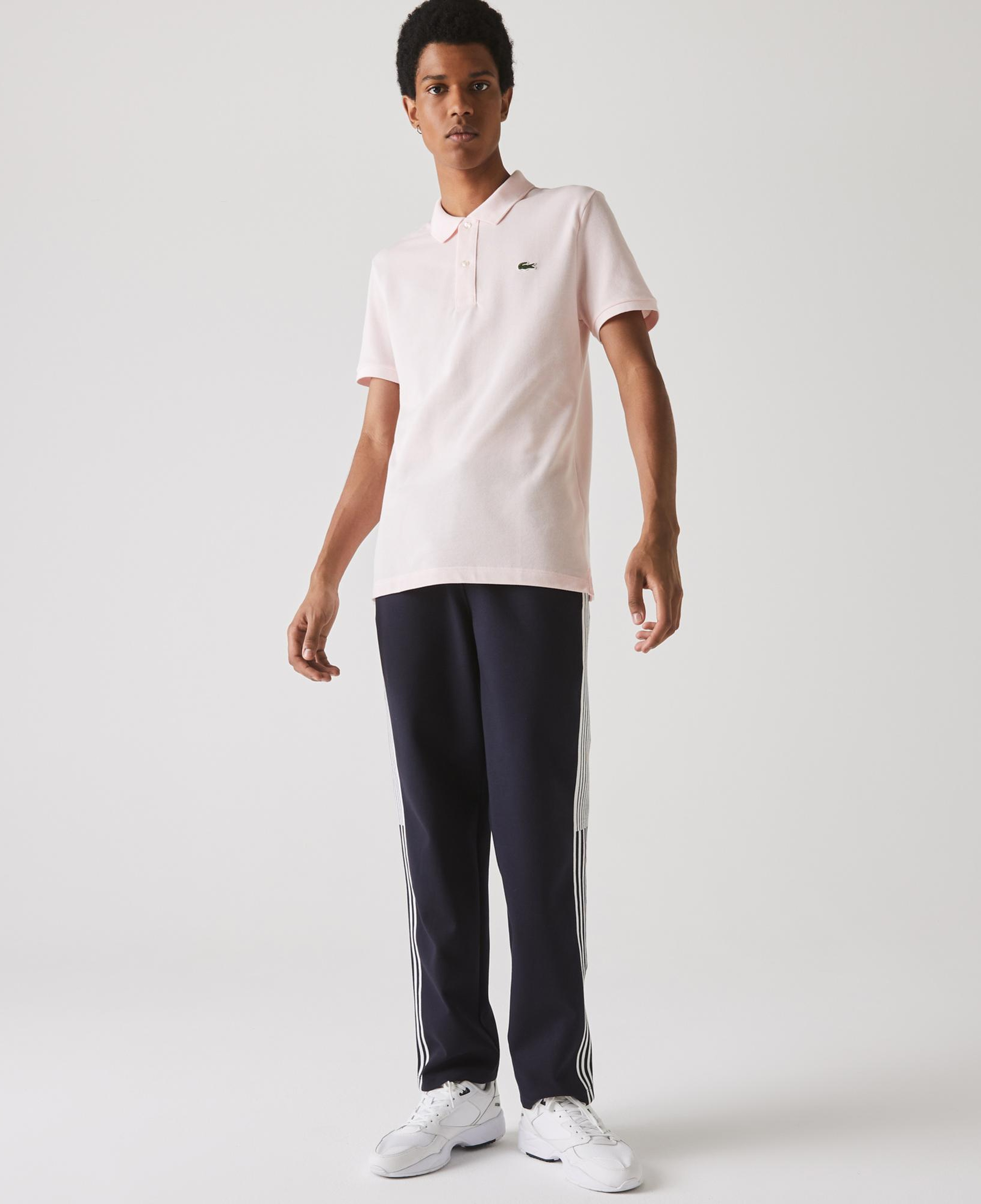 L.12.12 Erkek Slim Fit Açık Pembe Polo