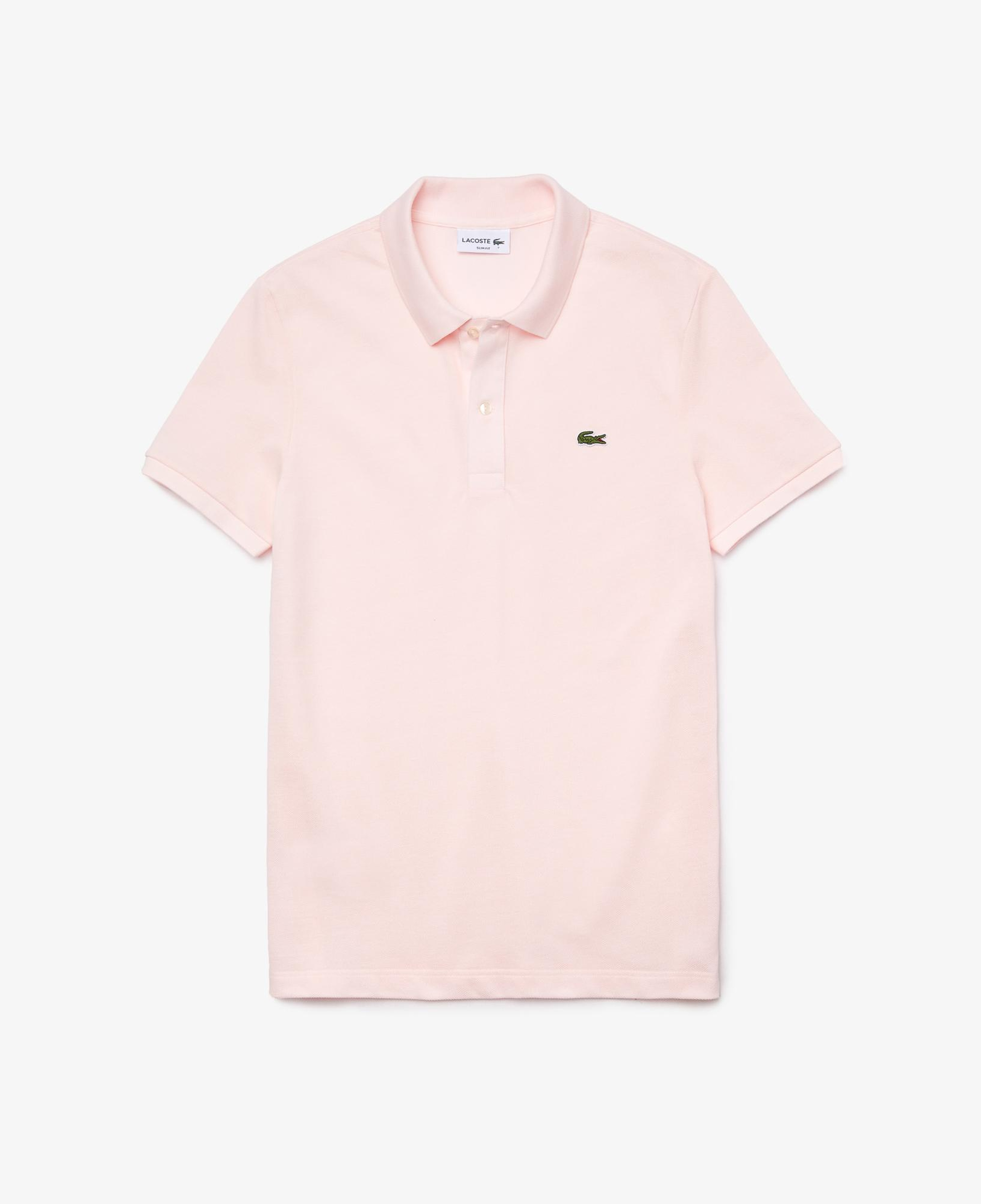 L.12.12 Erkek Slim Fit Açık Pembe Polo