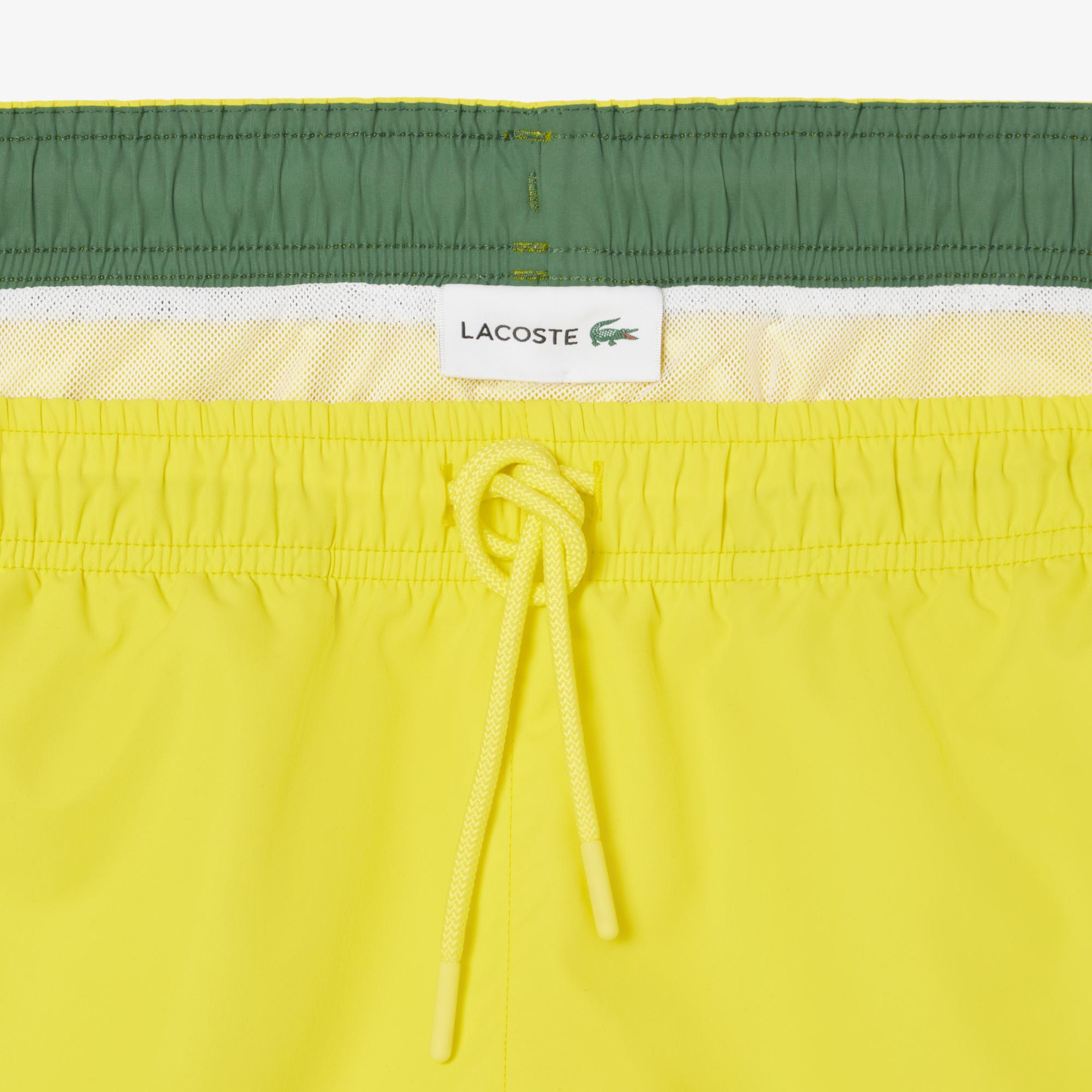 Lacoste Erkek Sarı Deniz Şortu