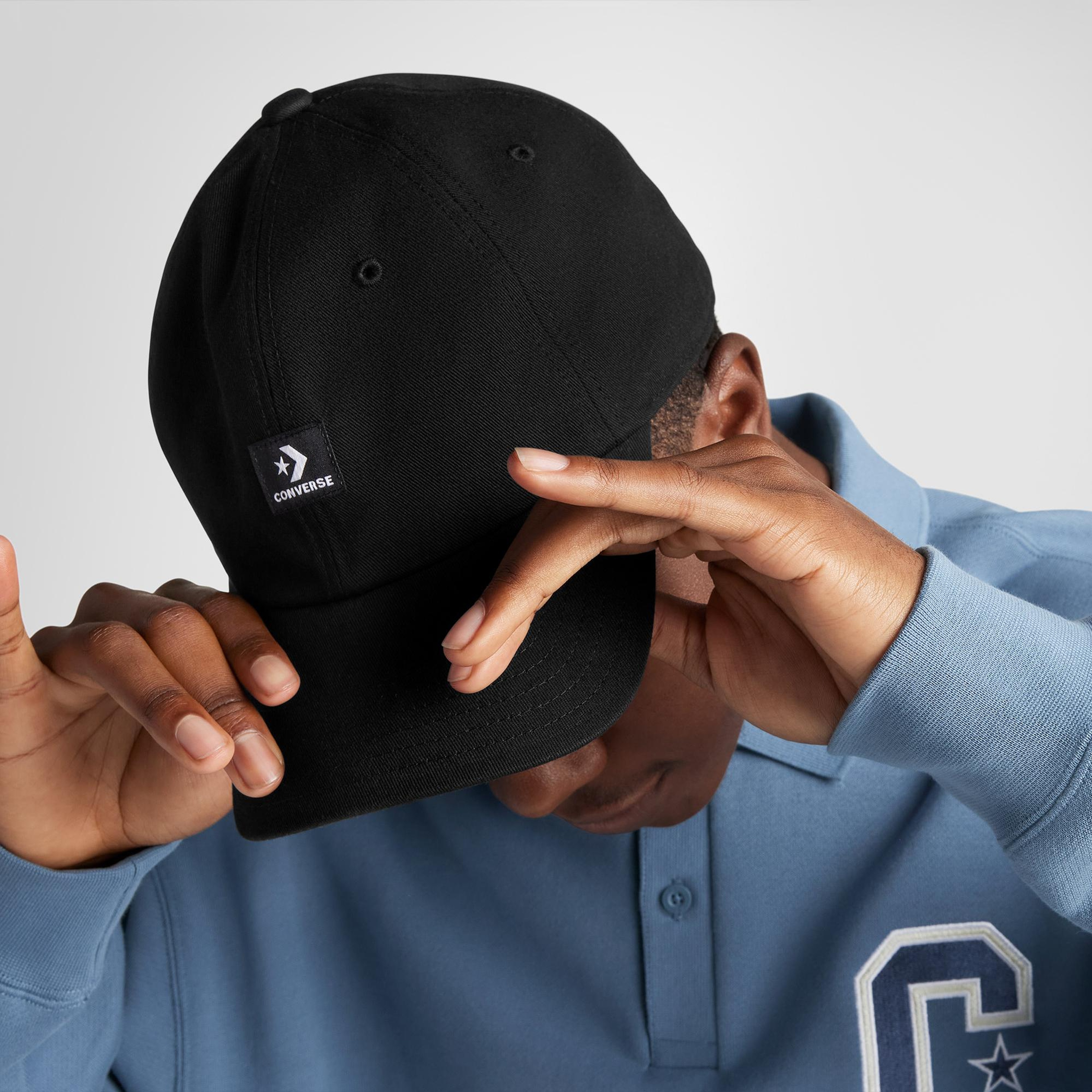 Converse Unisex Star Chevron Baseball Siyah Şapka