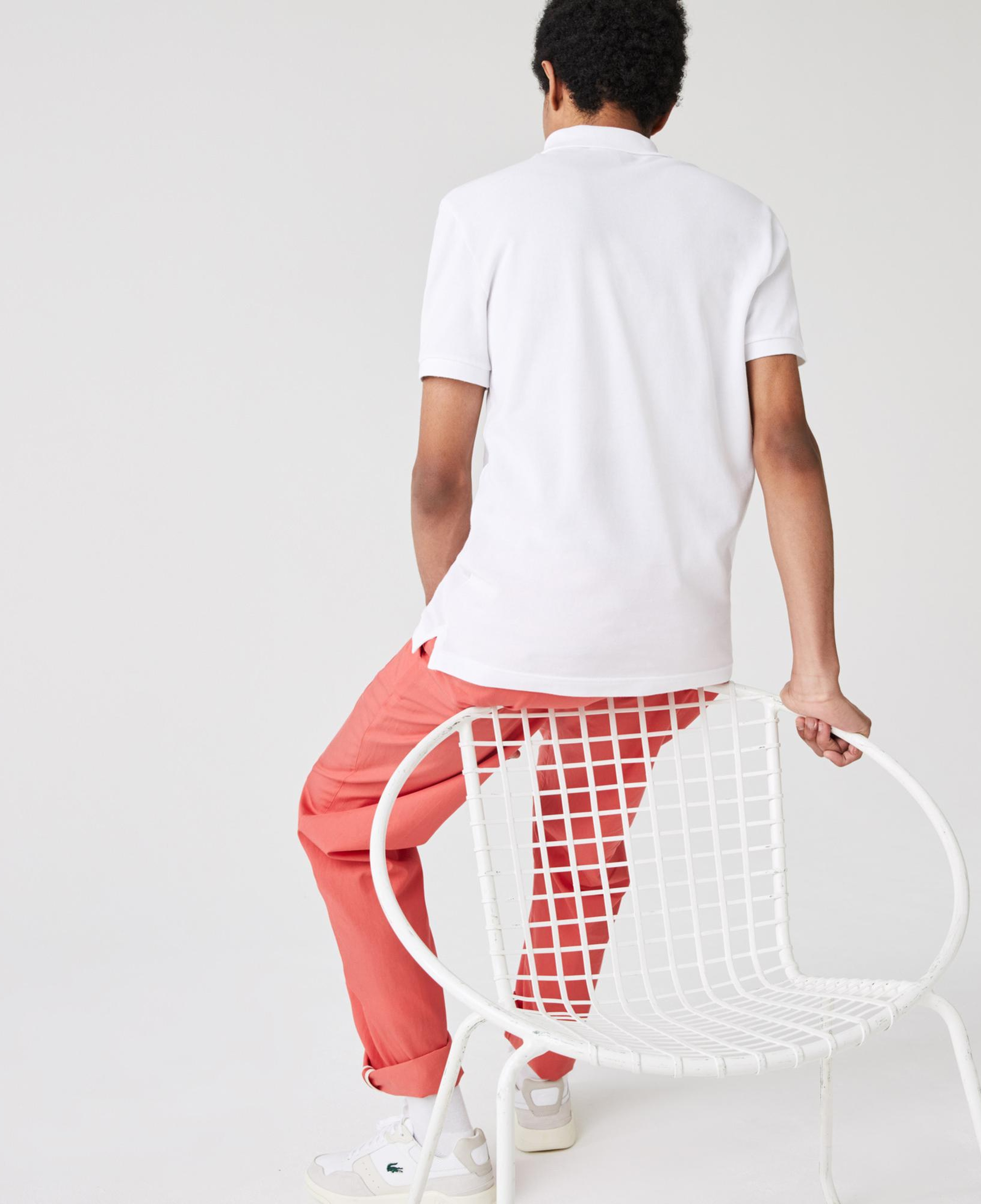 L.12.12 Erkek Slim Fit Polo Yaka Beyaz Polo