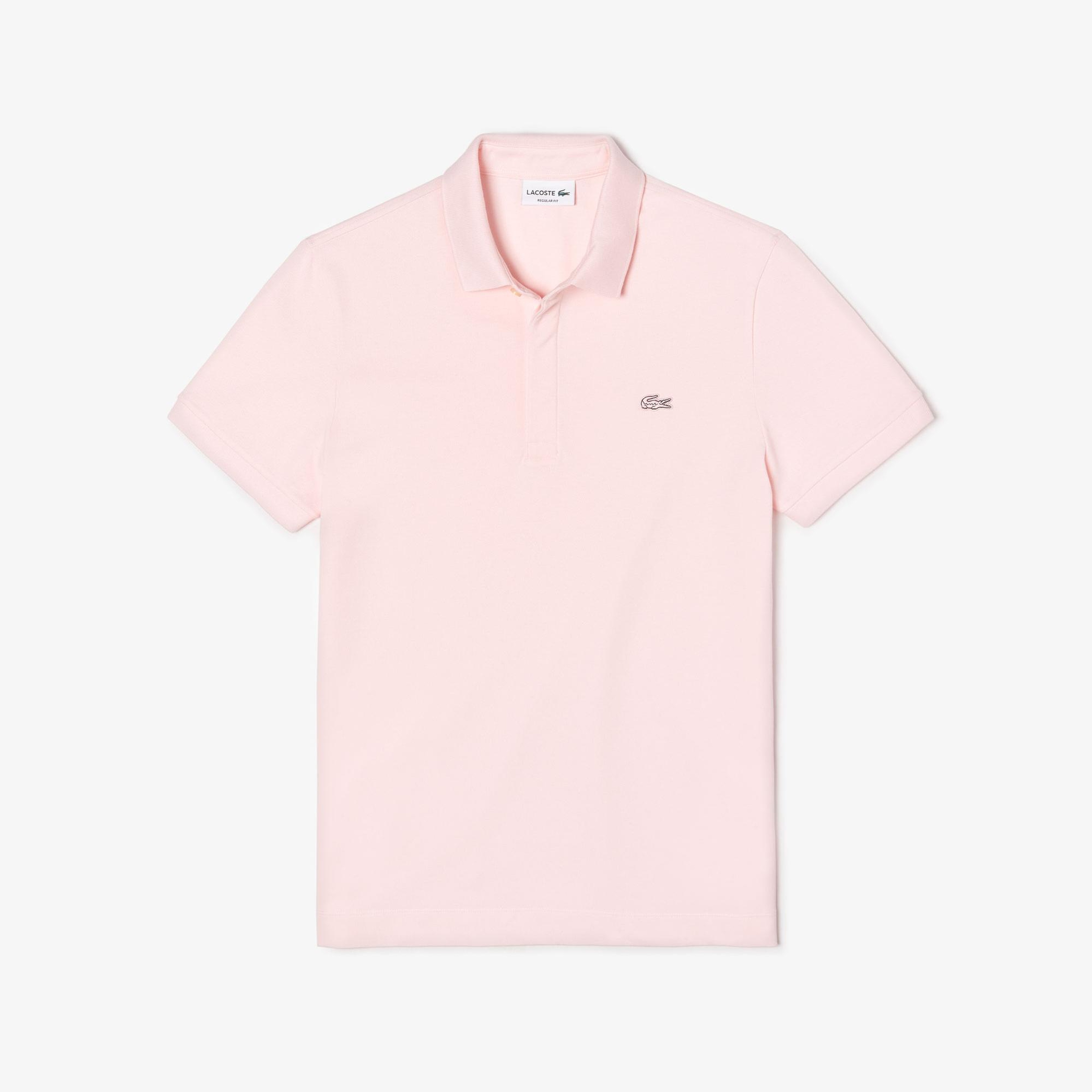 Erkek Regular Fit Pembe Paris Polo