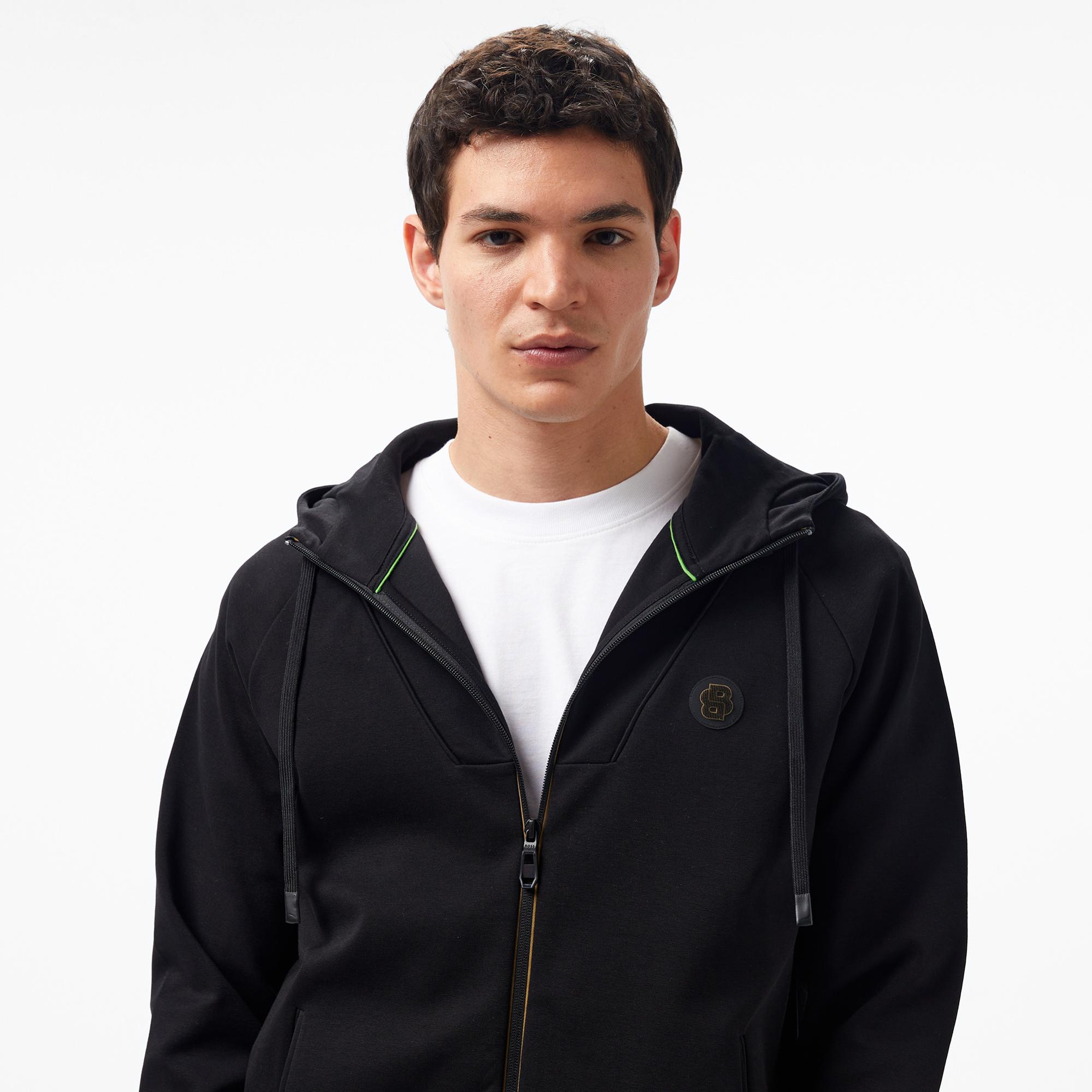 Boss Saggy Erkek Siyah Sweatshirt