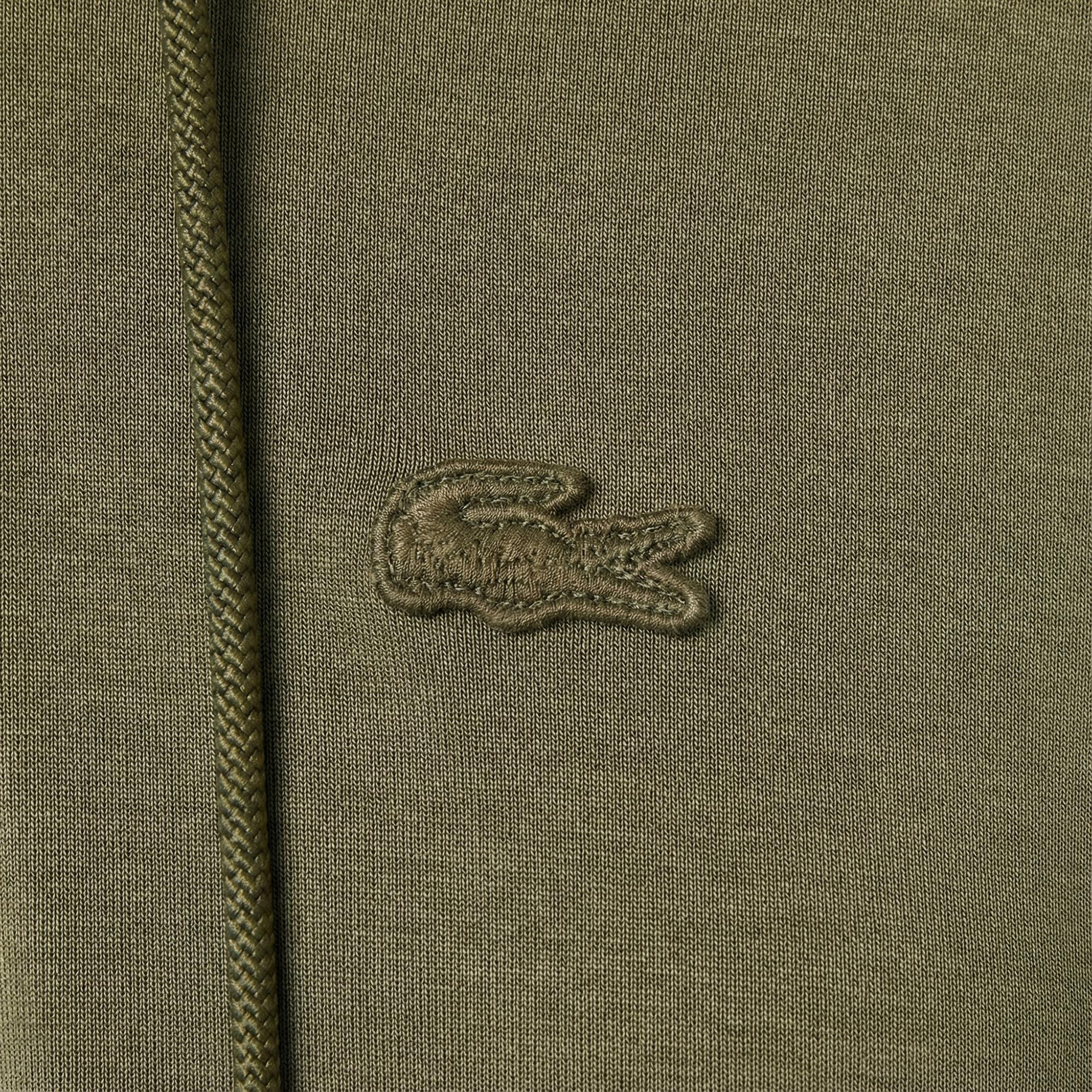 Lacoste Kadın Relaxed Fit Kapüşonlu Haki Sweatshirt