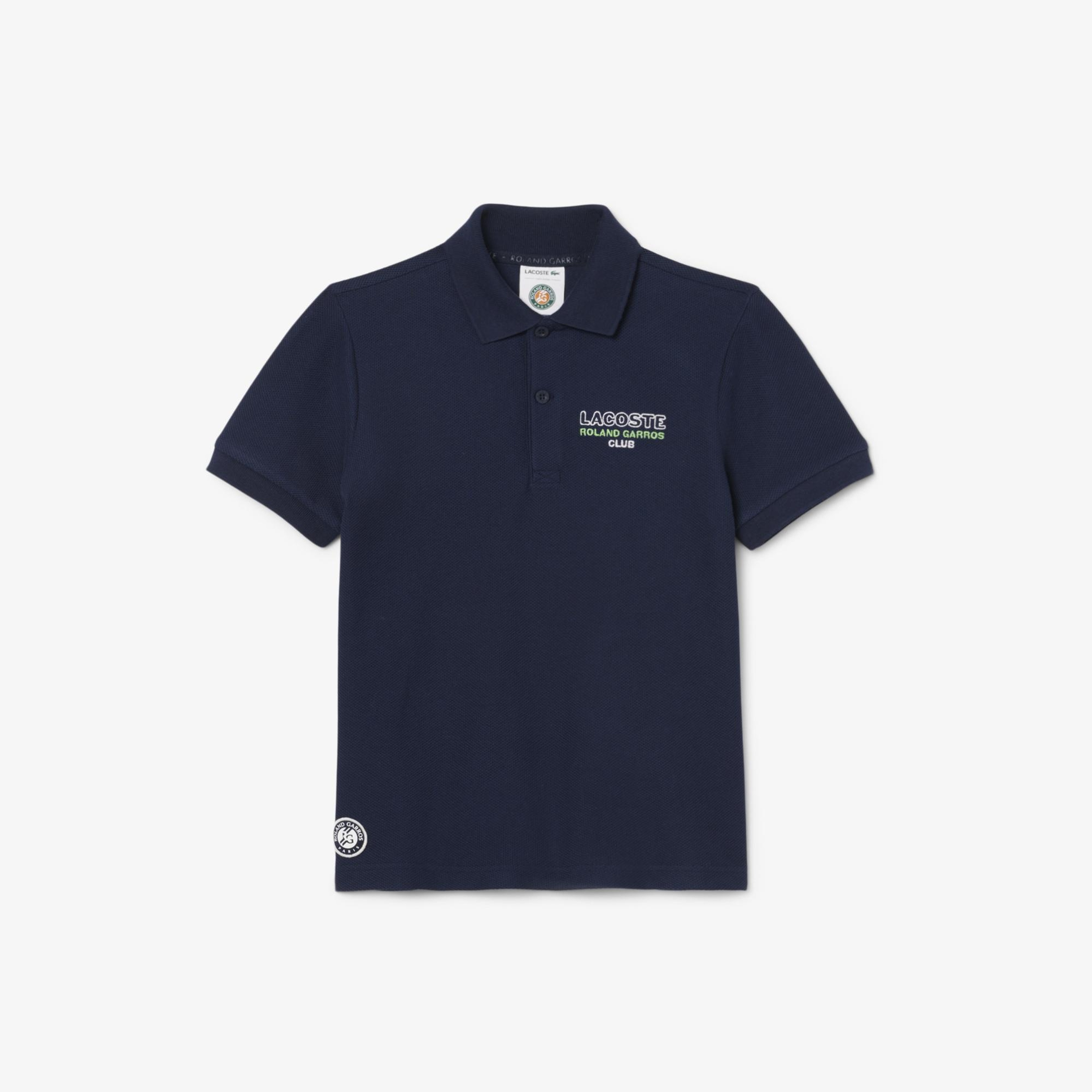Lacoste Rolland Garros Çocuk Baskılı Lacivert Polo