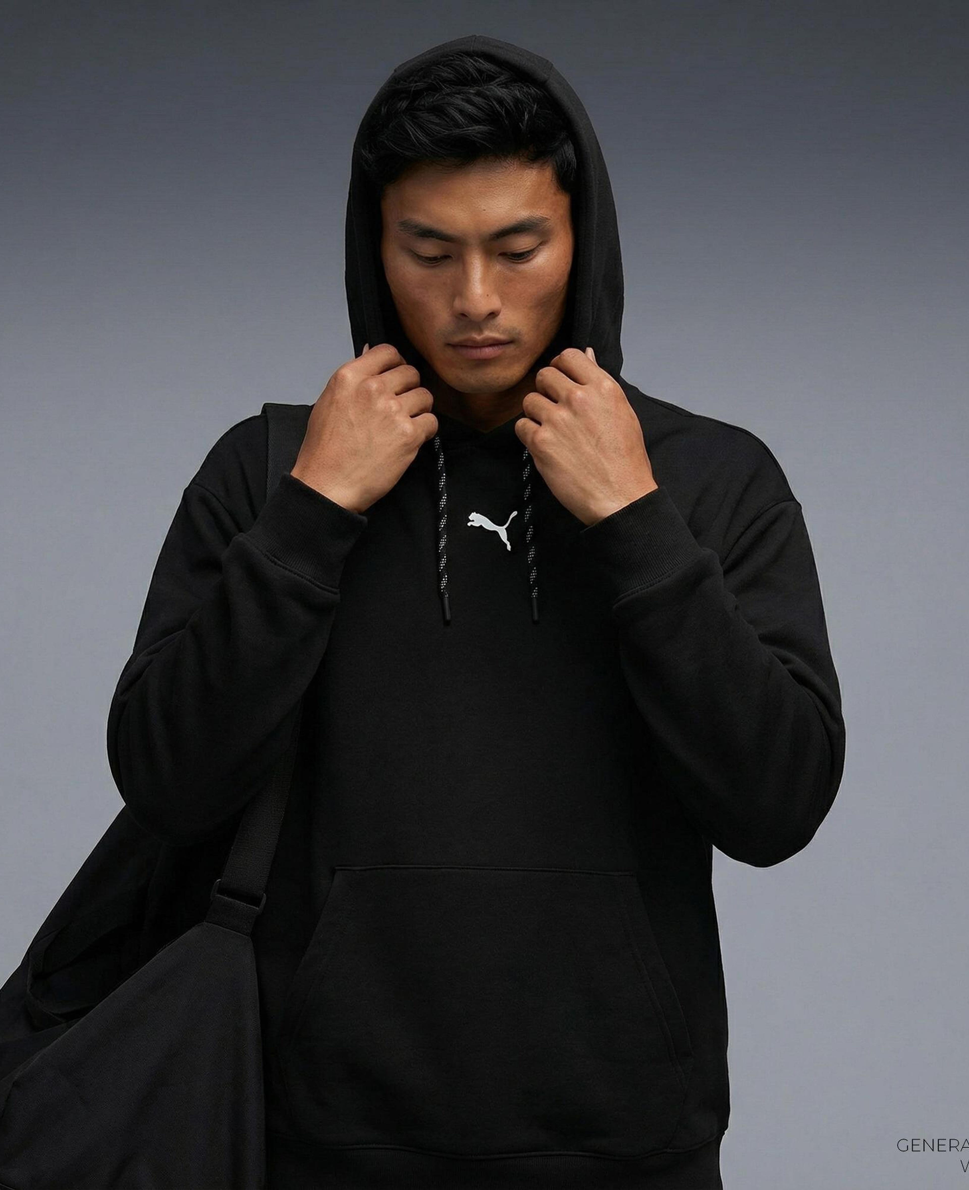 Puma Cloudspun Erkek Siyah Hoodie