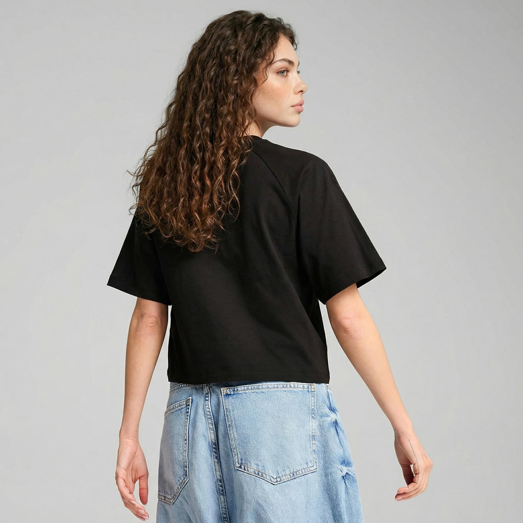 Puma Classics Relaxed Kadın Siyah T-Shirt