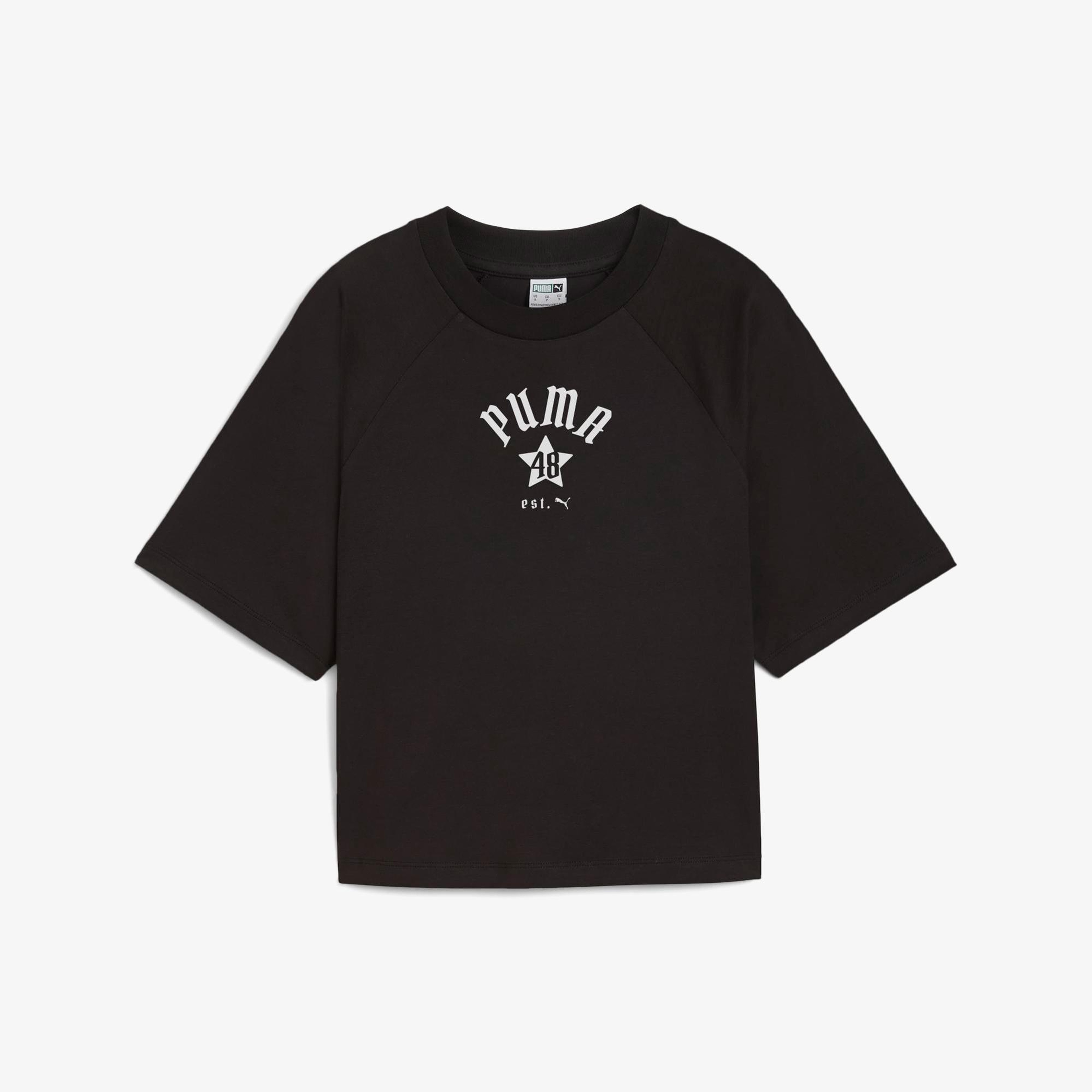 Puma Classics Relaxed Kadın Siyah T-Shirt