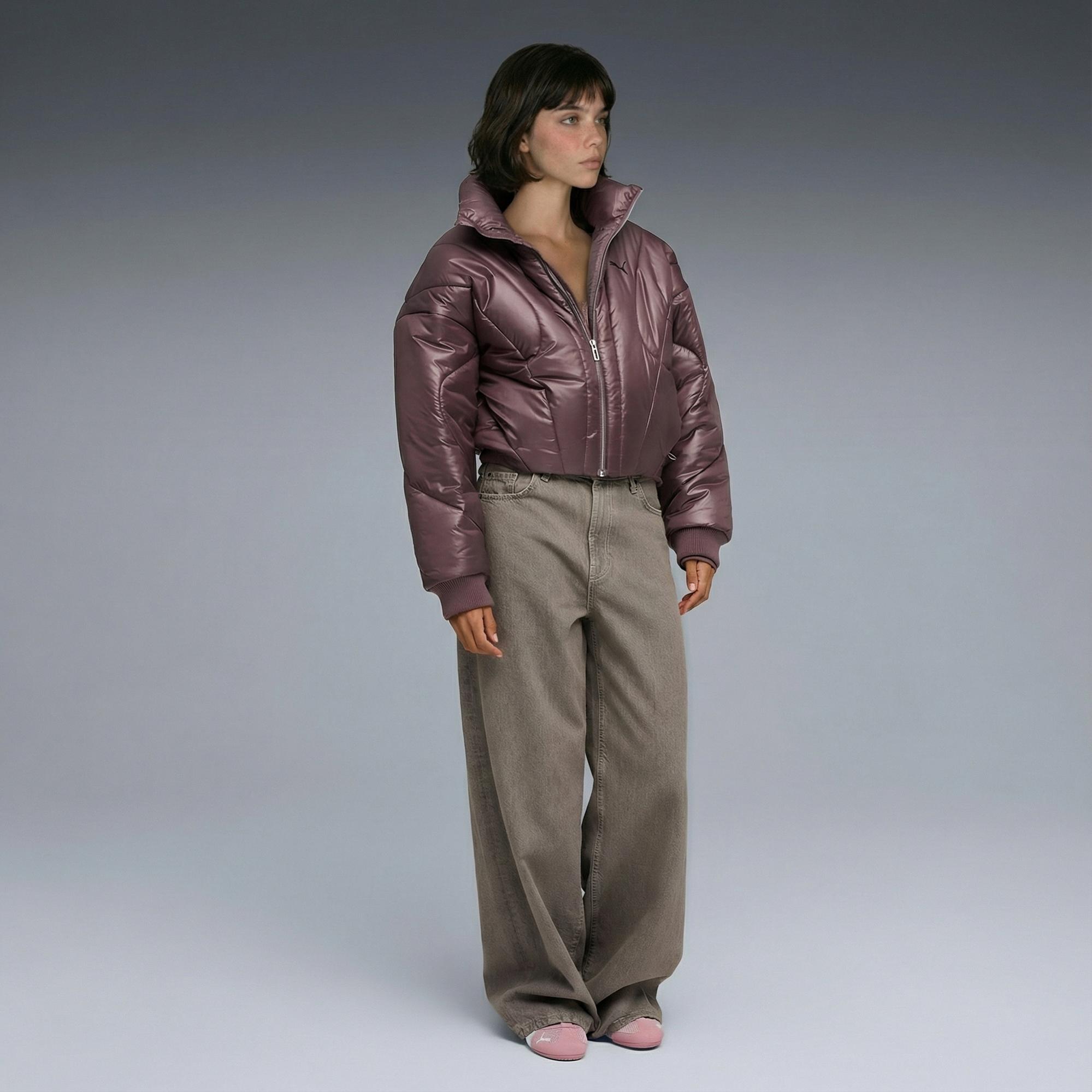 Puma Dare to Puffer Kadın Bordo Mont