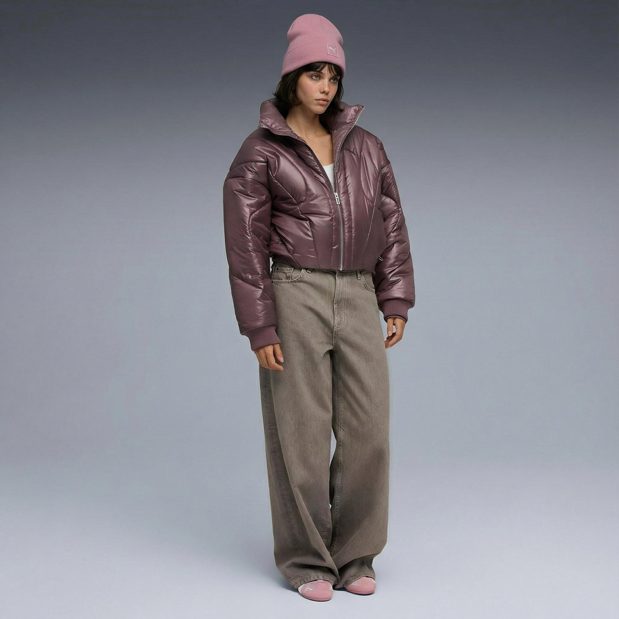 Puma Dare to Puffer Kadın Bordo Mont