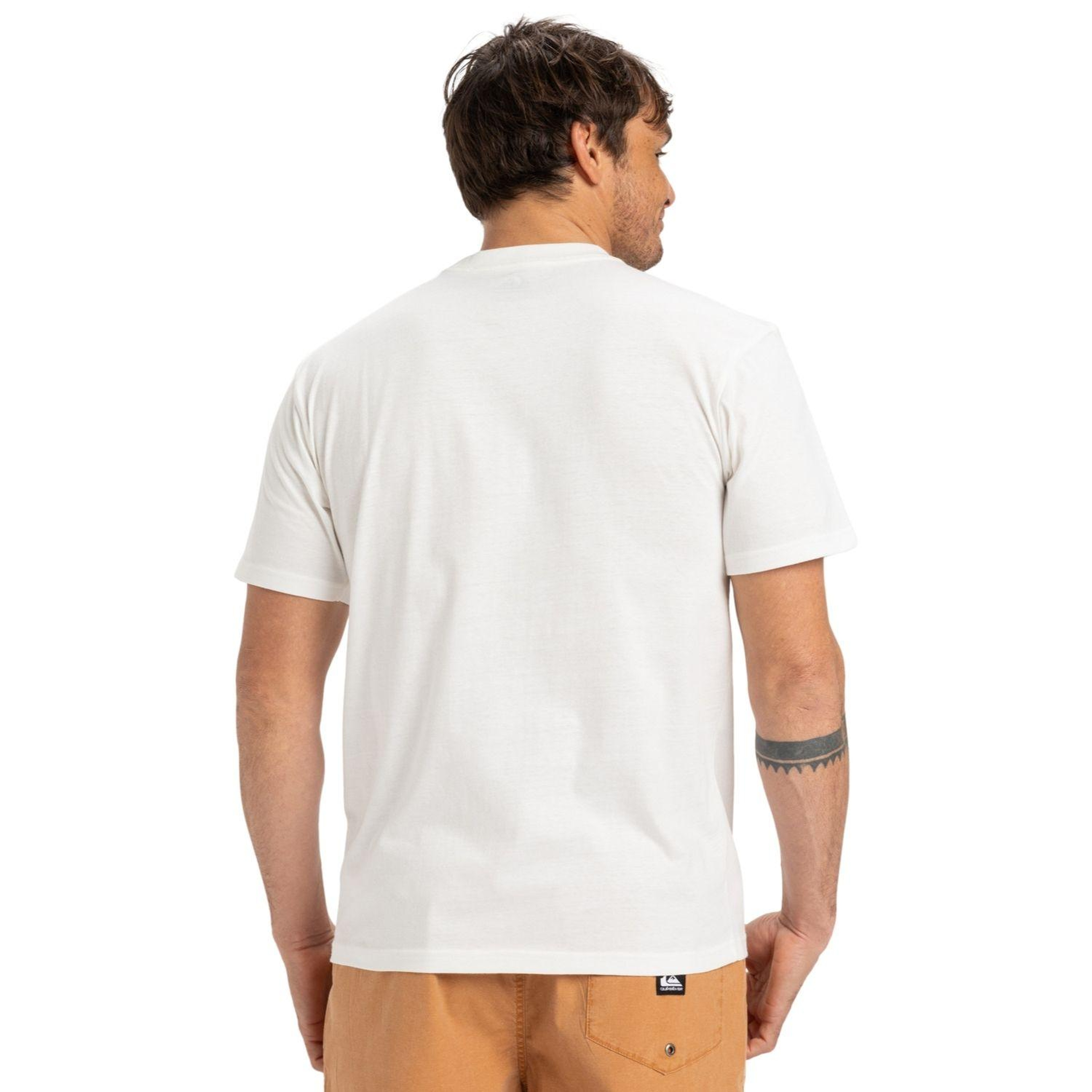 Quiksilver Evo Endless Type Erkek Beyaz Tişört