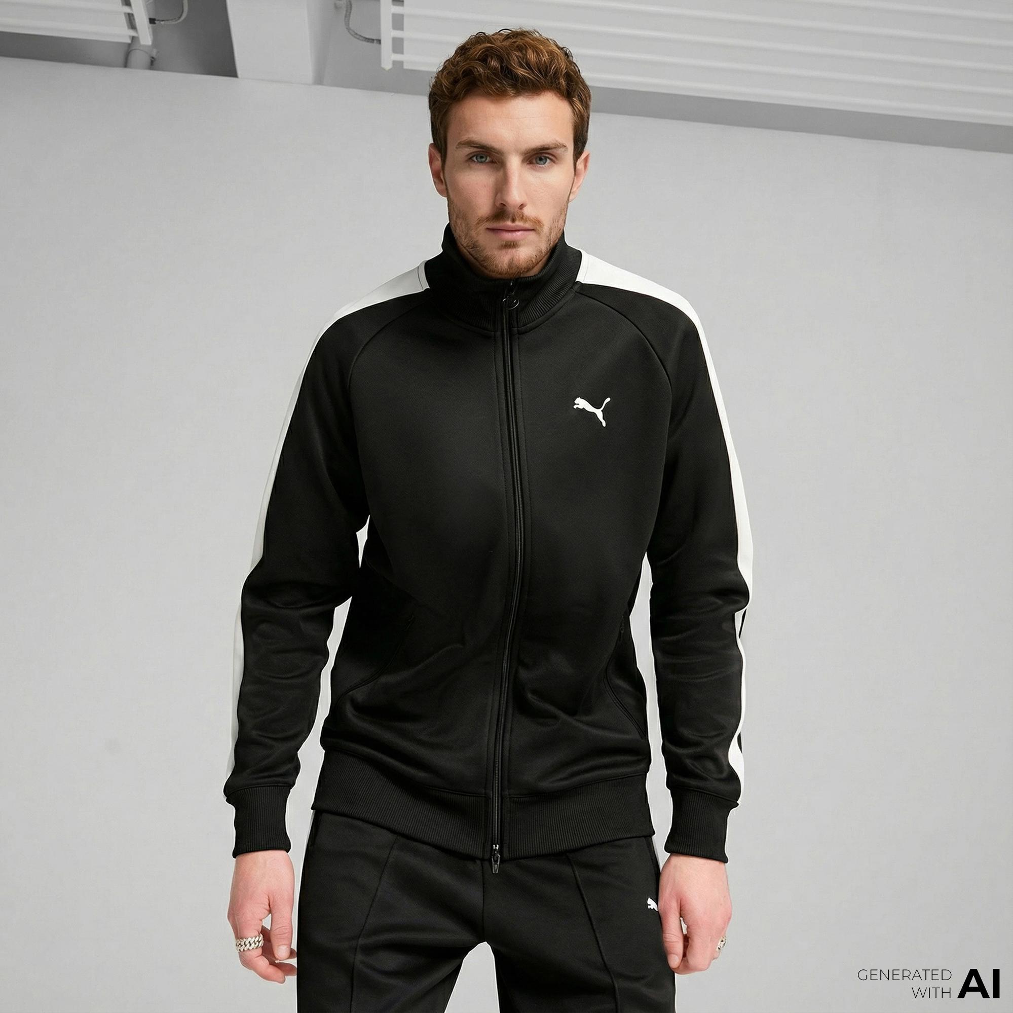 Puma T7 Always On Track Erkek Siyah Ceket