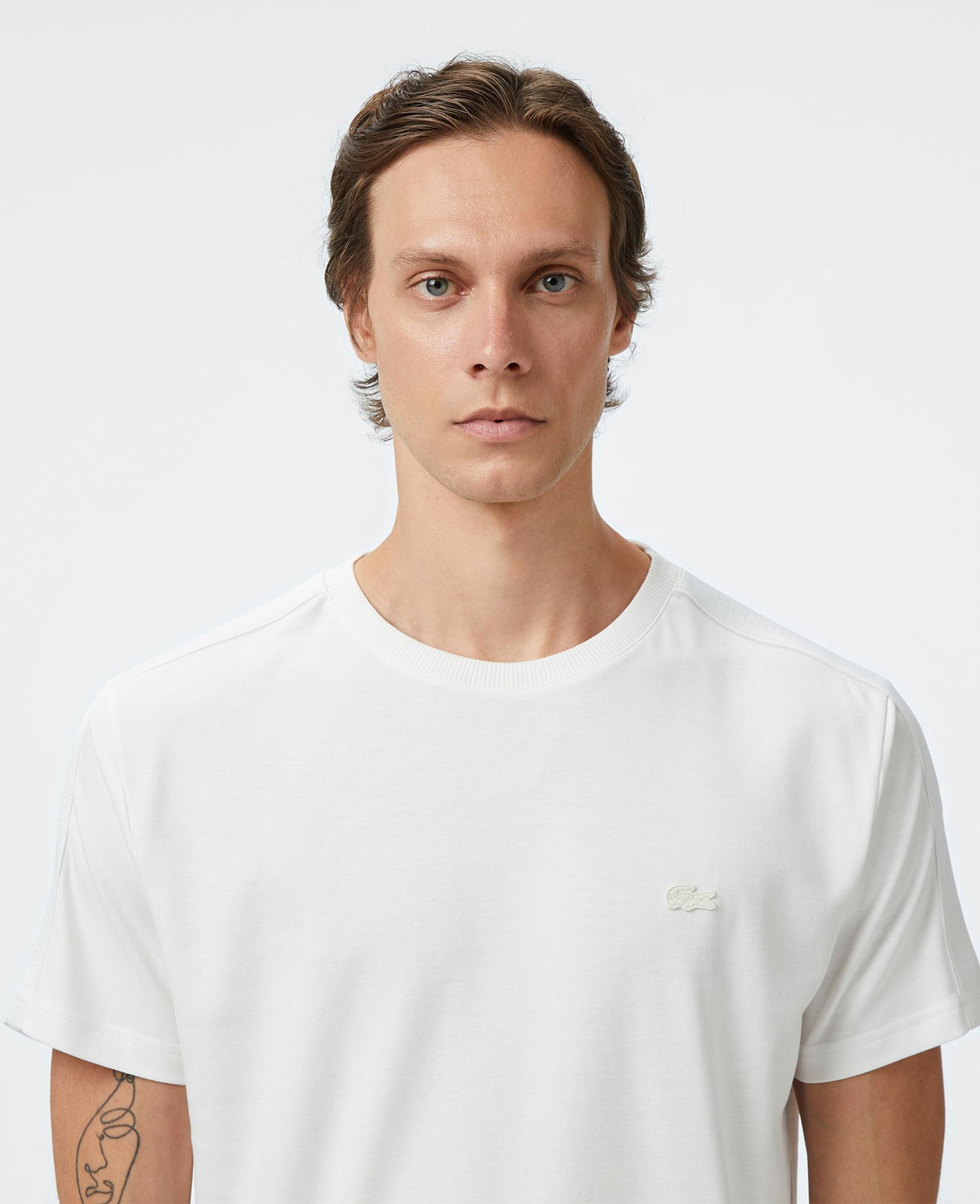 Lacoste Erkek Regular Fit Bisiklet Yaka Beyaz T-Shirt