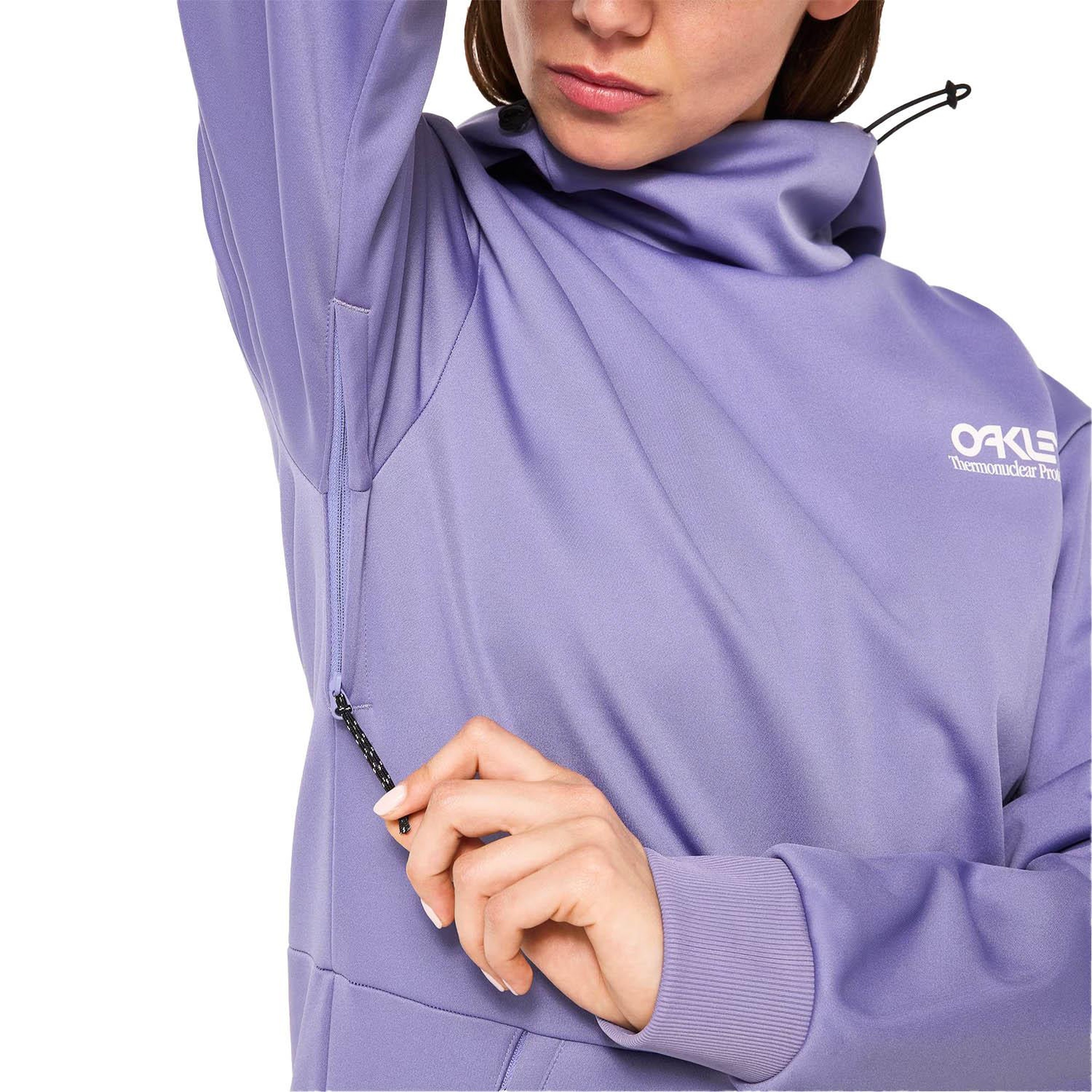 Oakley Park Rc Softshell Hoodie Kadın Mor Sweatshirt