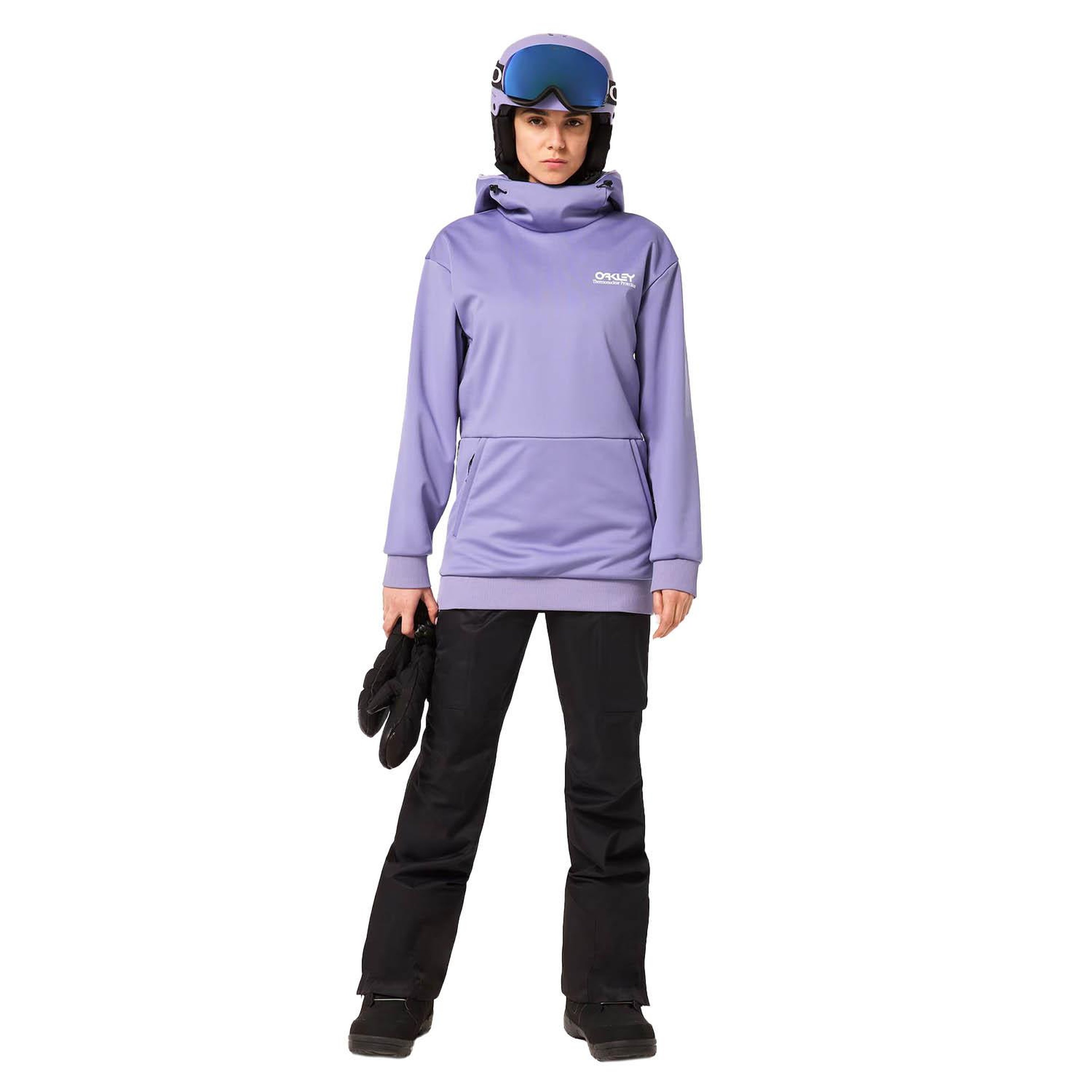 Oakley Park Rc Softshell Hoodie Kadın Mor Sweatshirt