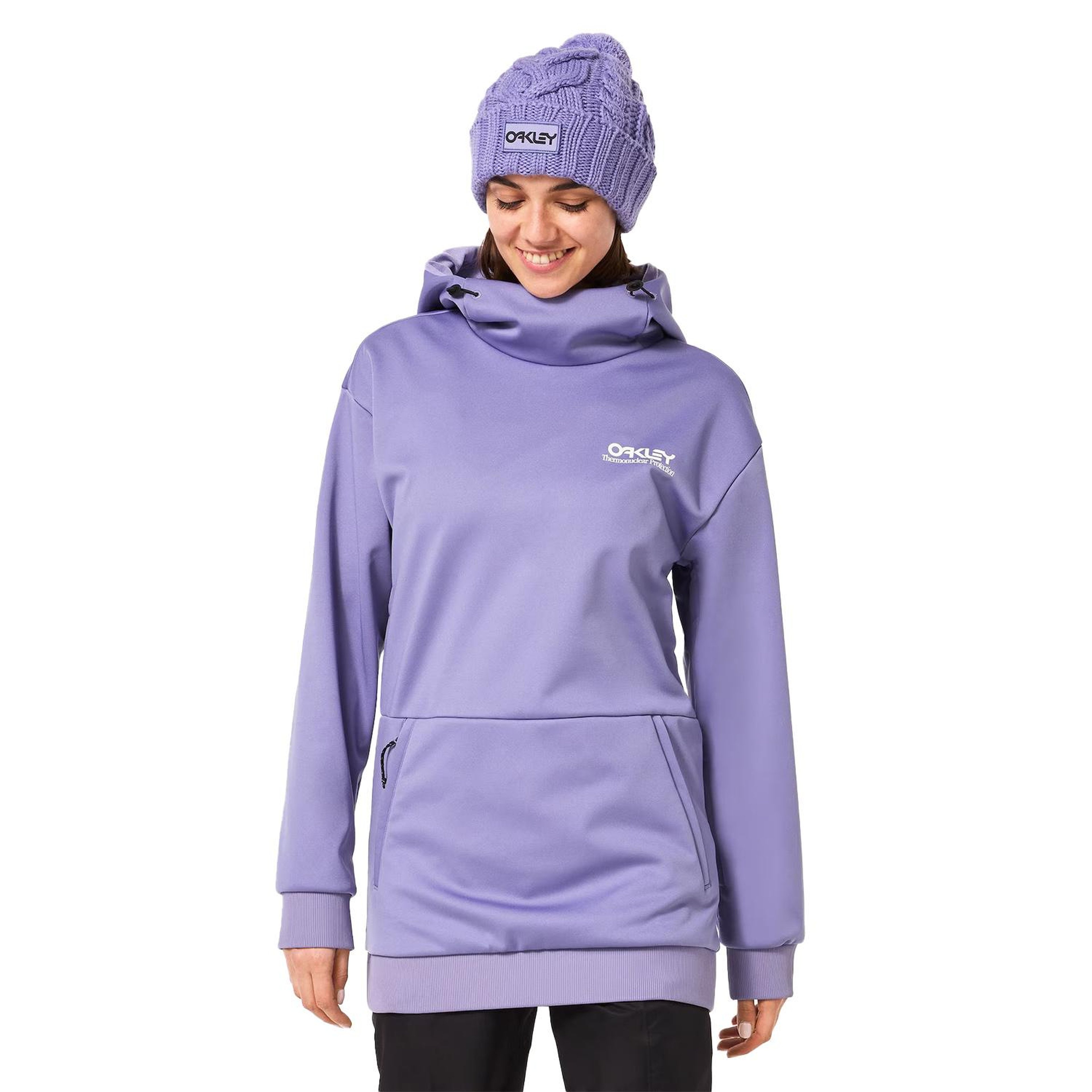 Oakley Park Rc Softshell Hoodie Kadın Mor Sweatshirt