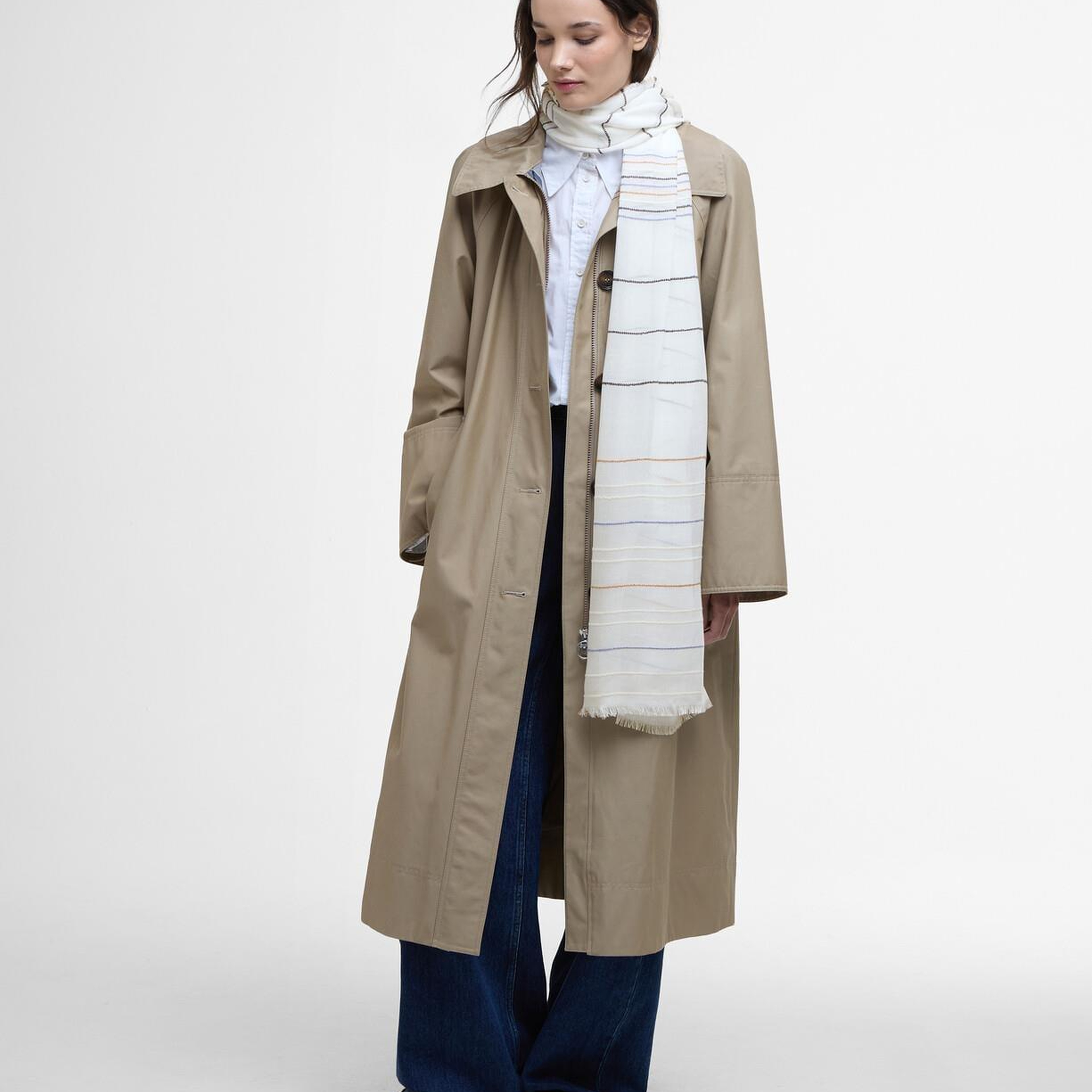 Barbour Erica Çizgili Şal