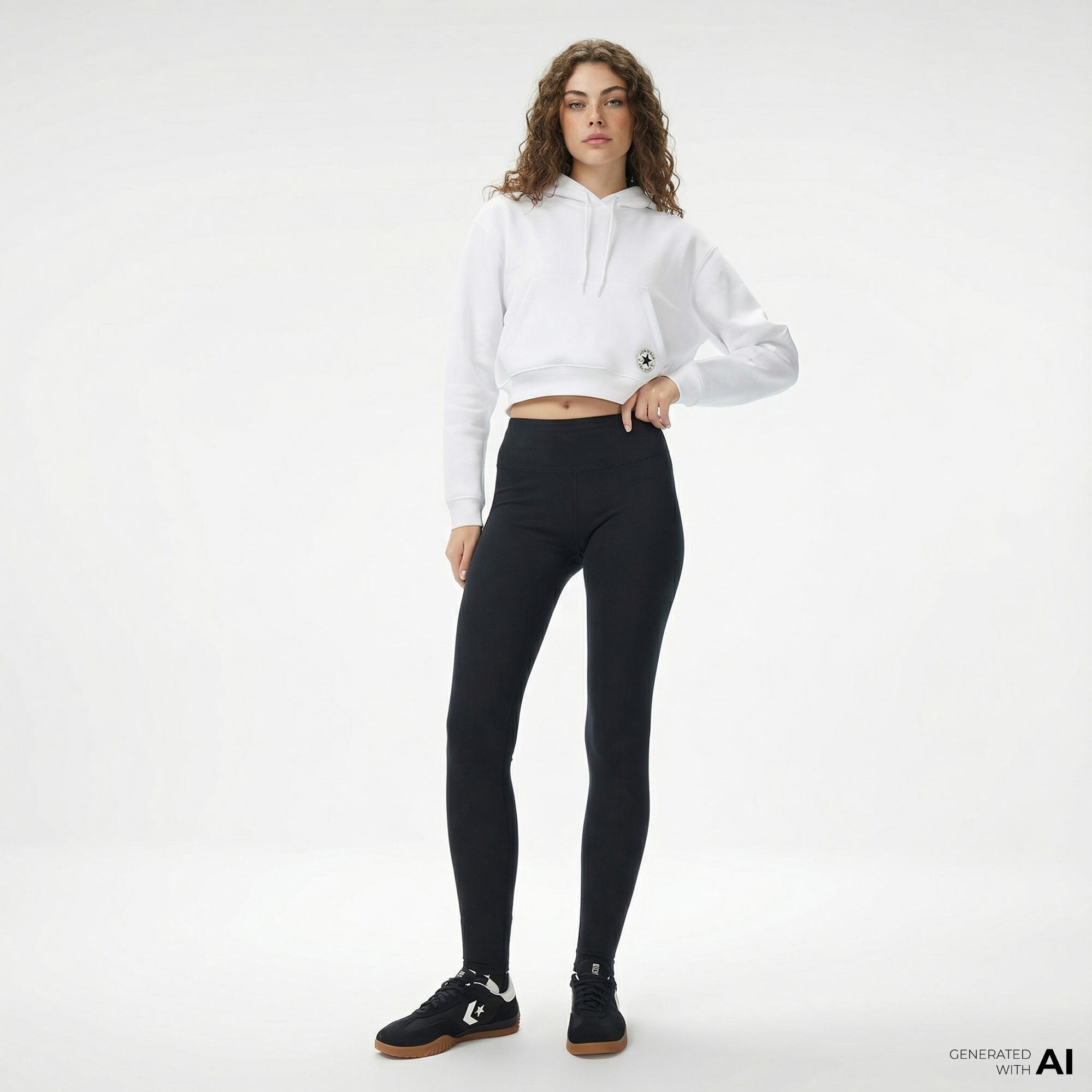 Converse Kadın Siyah Tayt