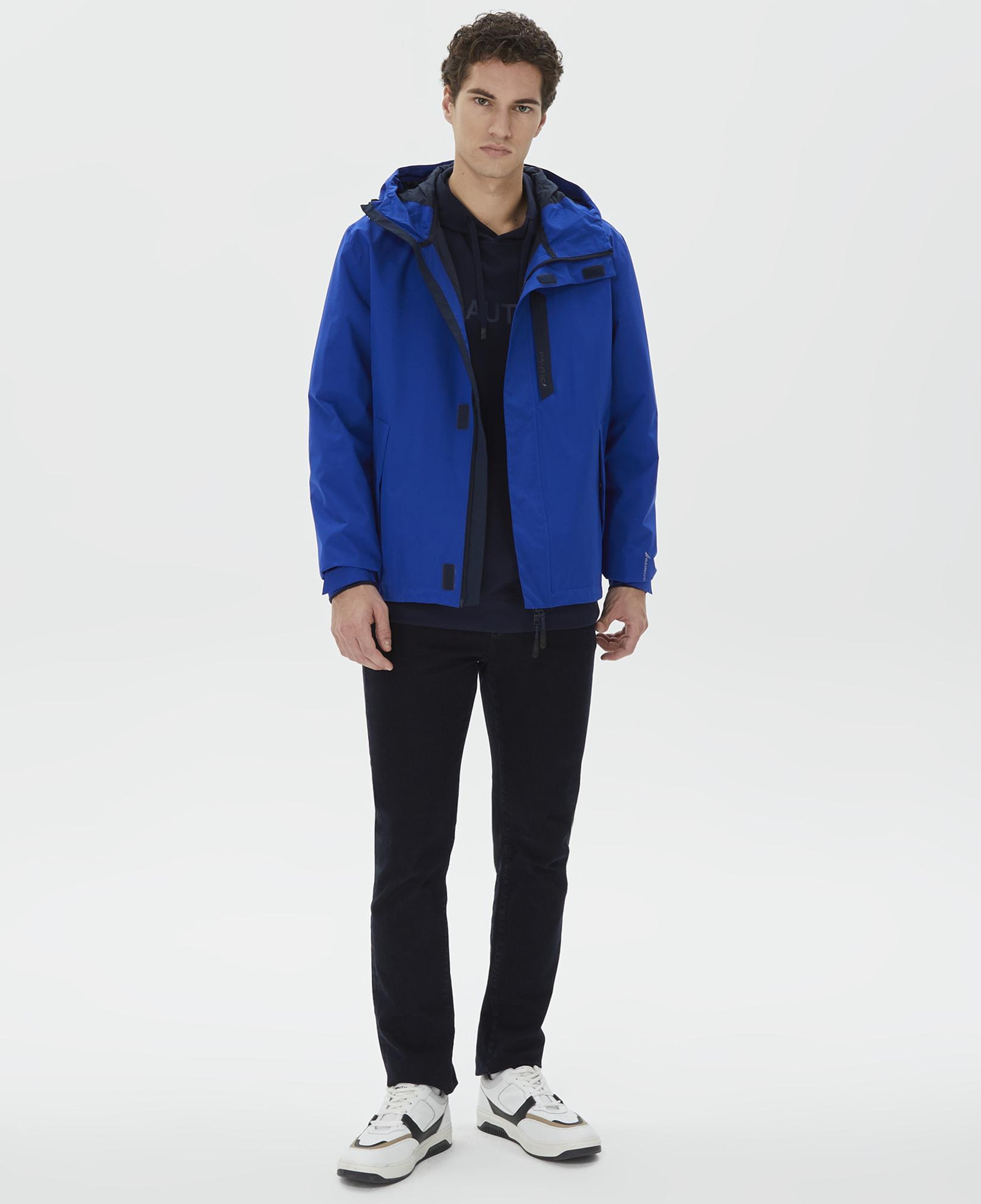 Nautica Erkek Mavi Su Kaydırma Özellikli Yağmurluk