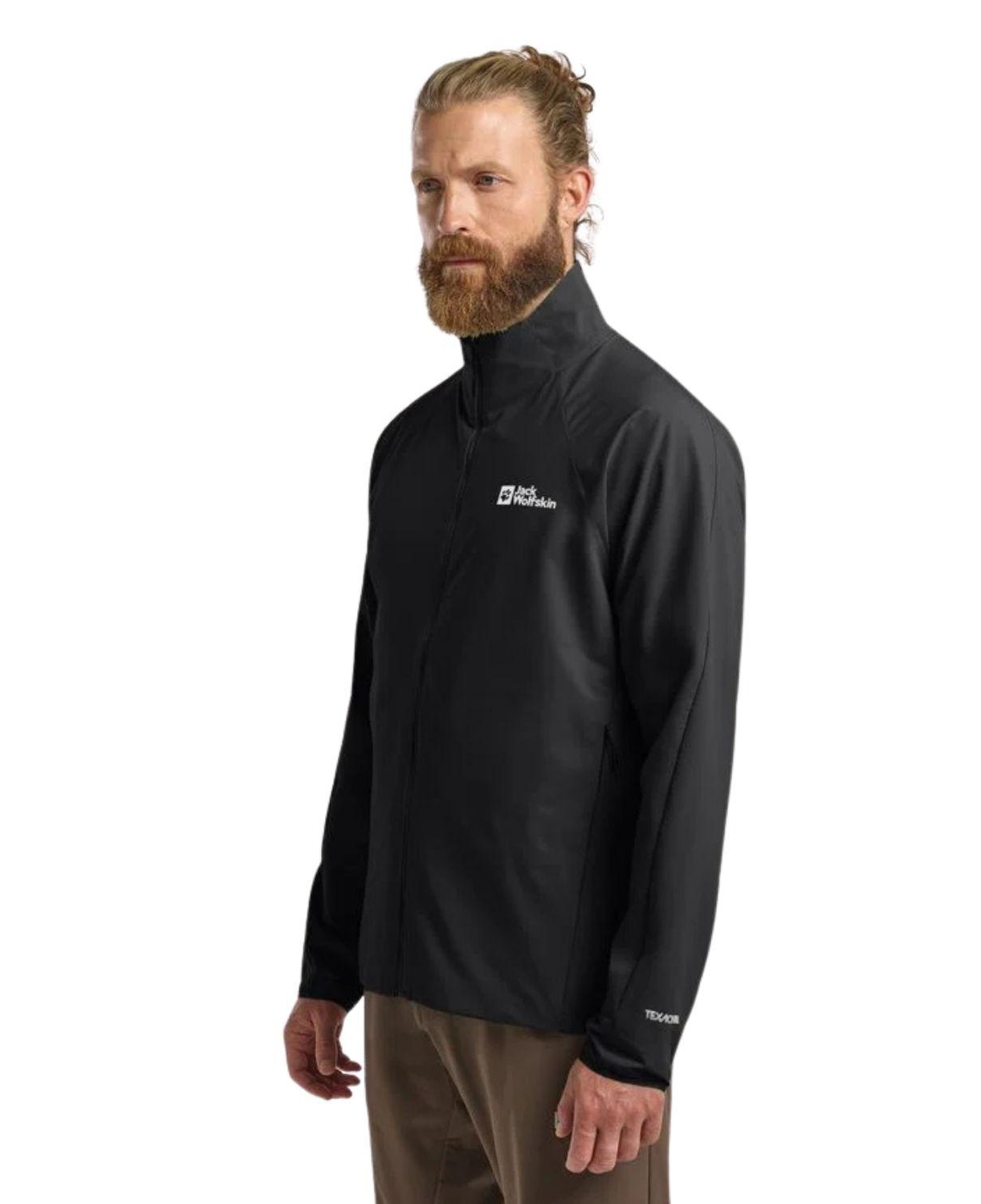 Jack Wolfskin Prelight Stride Erkek Siyah Outdoor Ceketi