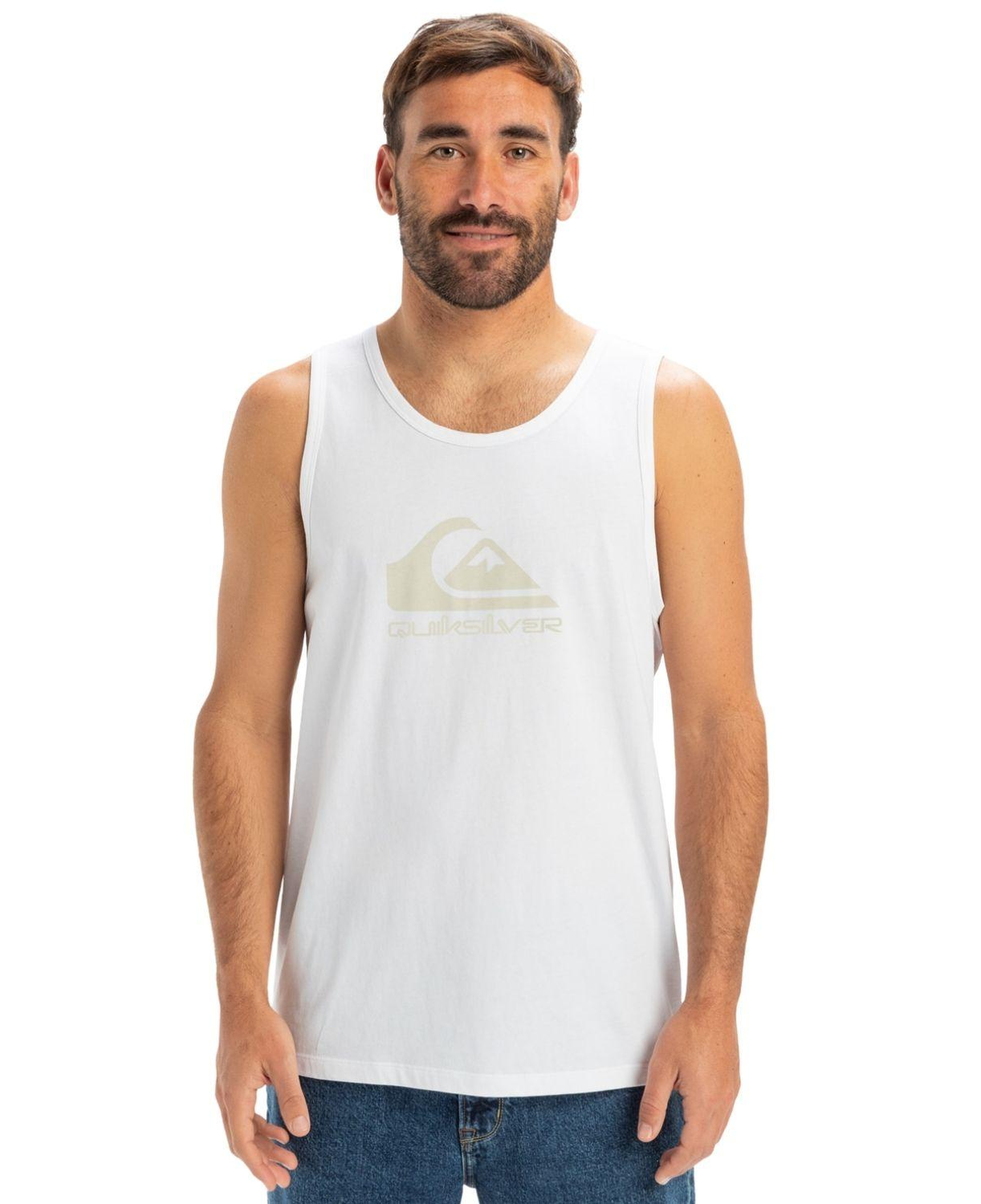Quiksilver Ev Comp Logo Tank Erkek Beyaz Atlet