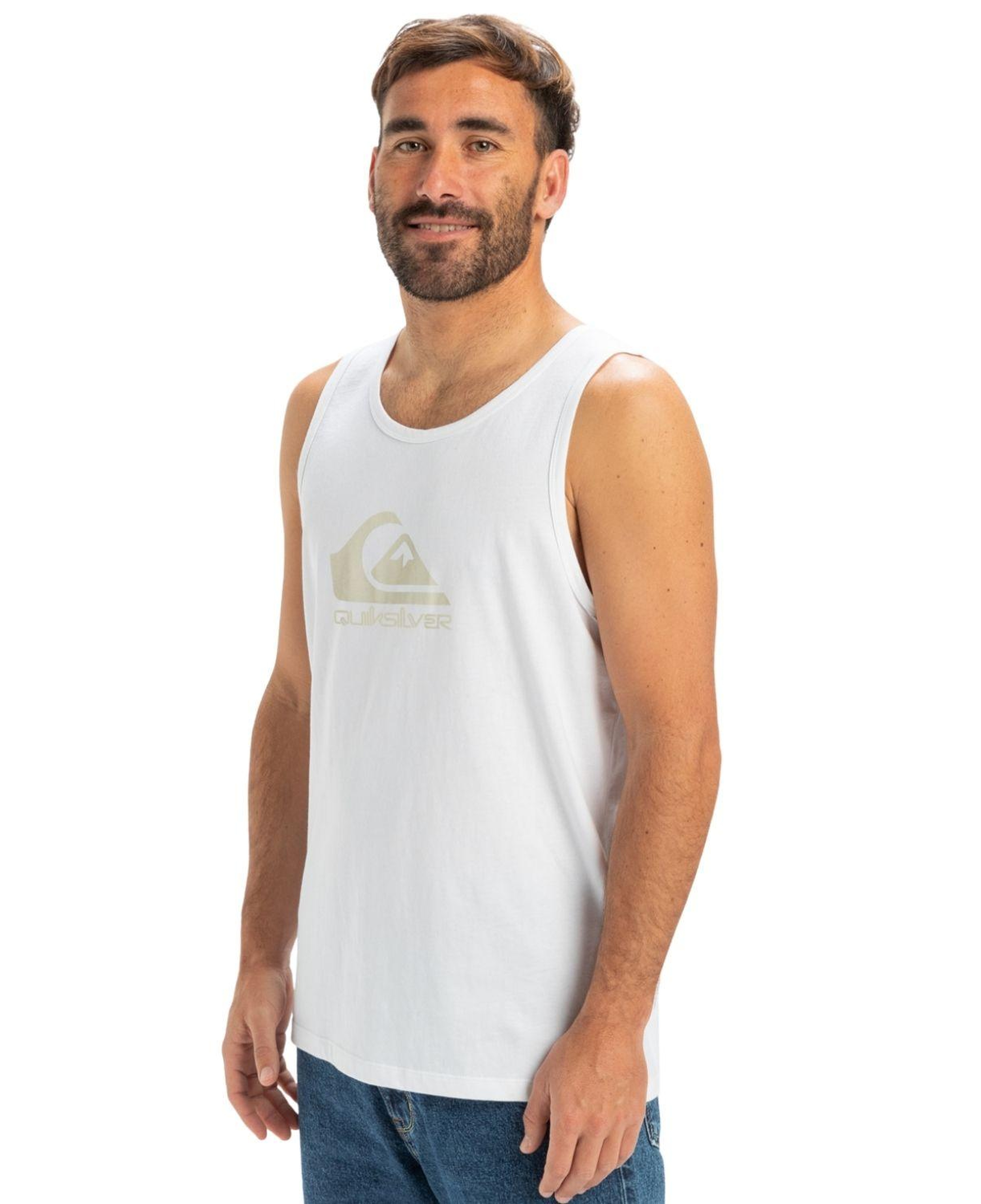 Quiksilver Ev Comp Logo Tank Erkek Beyaz Atlet