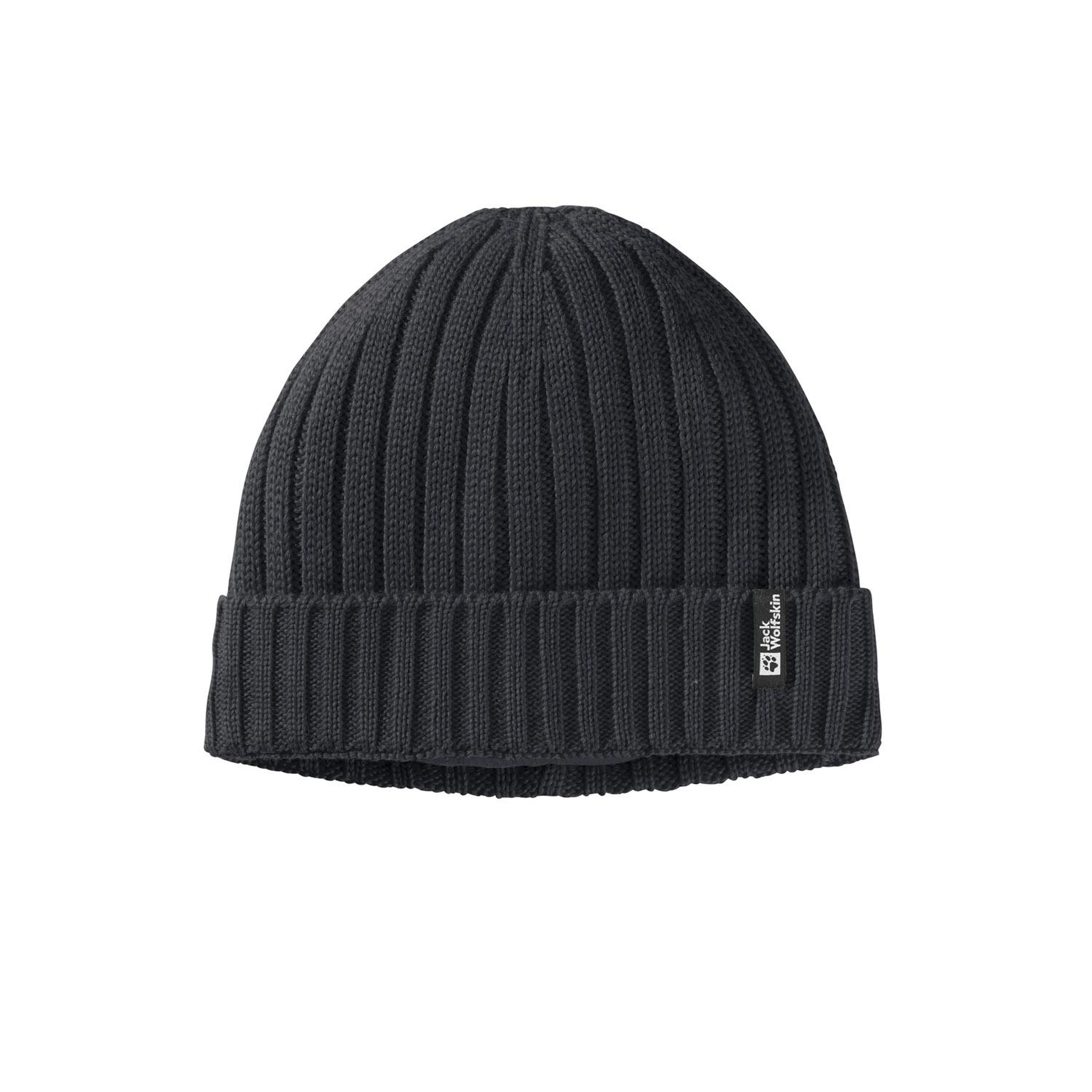 Jack Wolfskin Rib Knit Beanie Unisex Siyah Bere