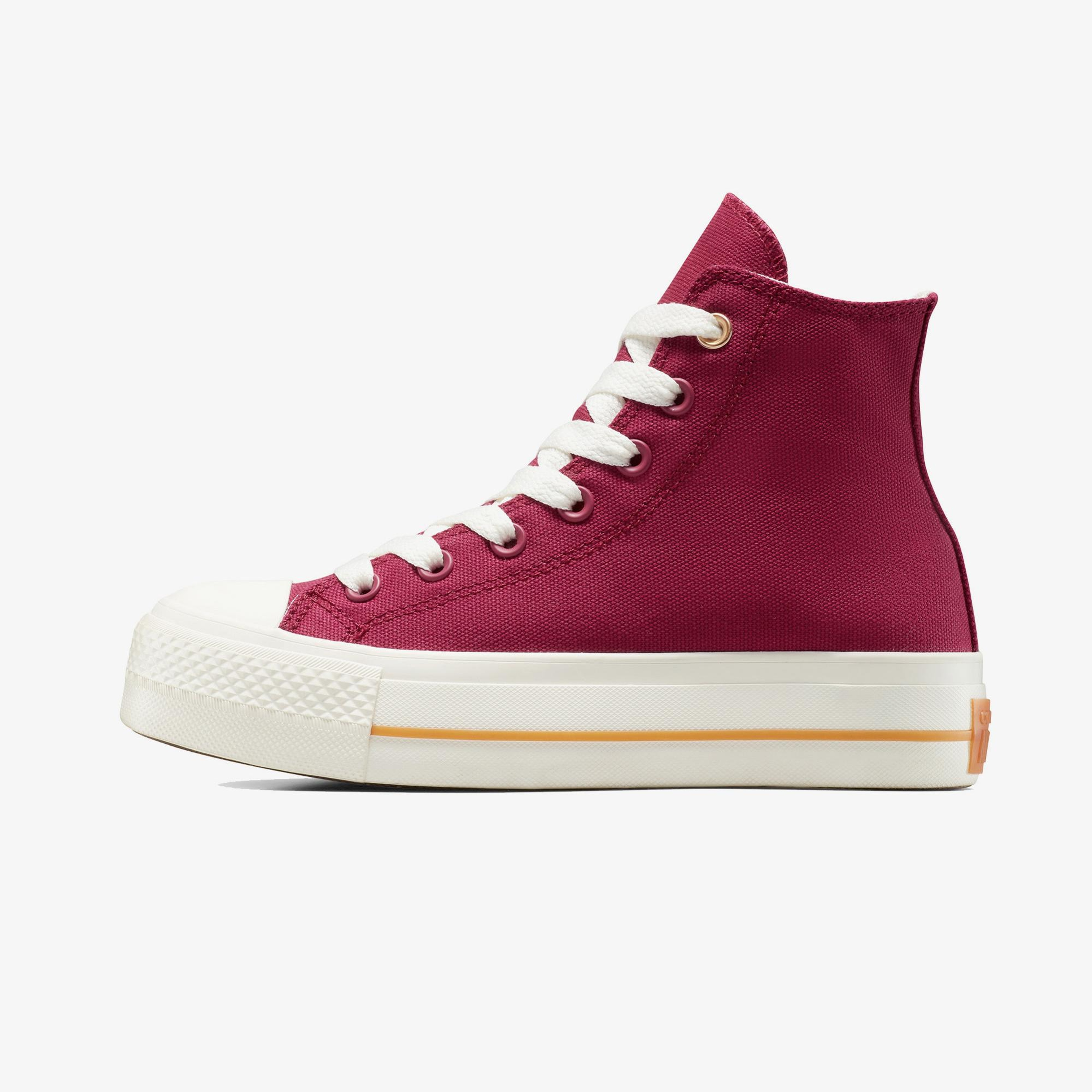 Converse Chuck Taylor All Star Lift Platform Kadın Bordo Sneaker