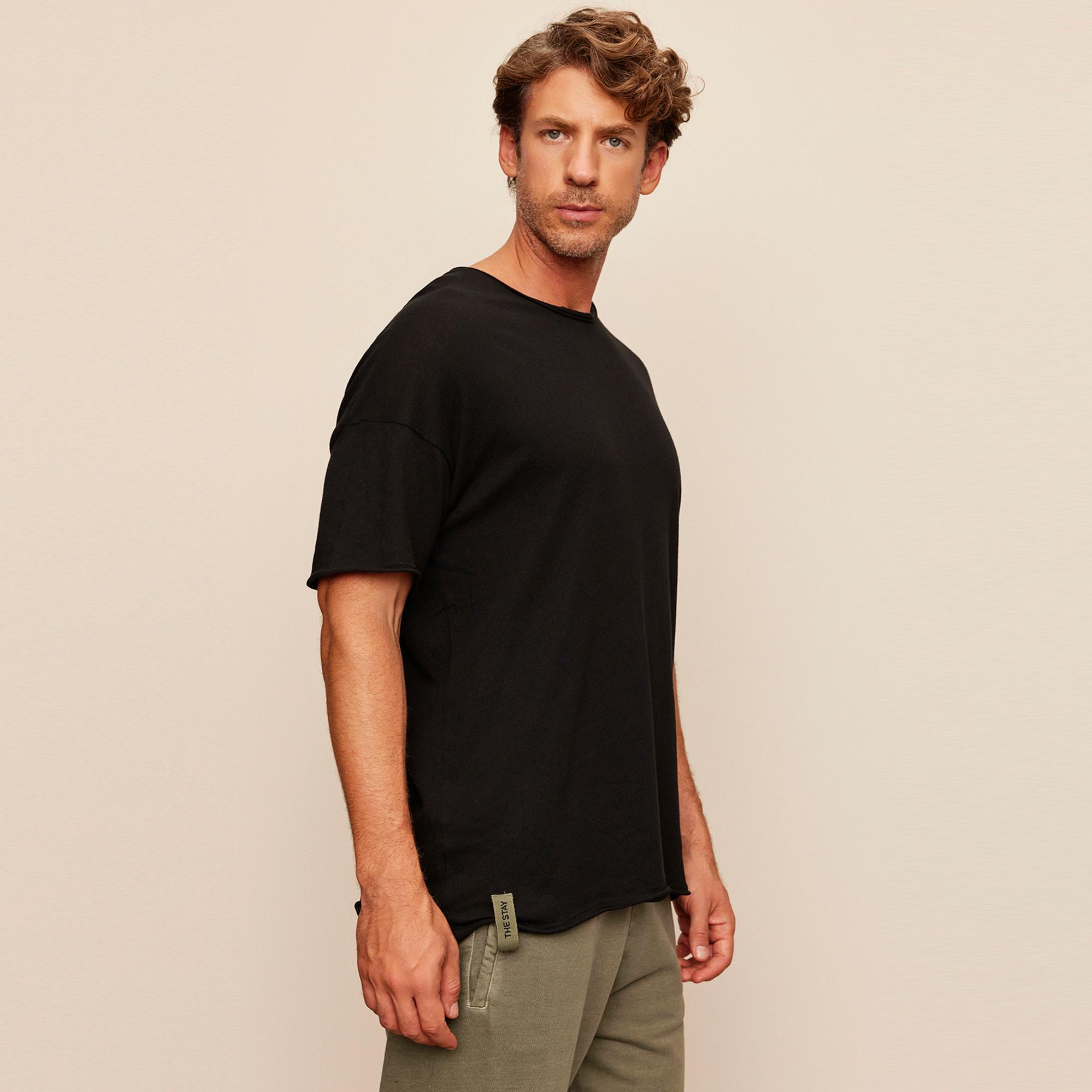 The Stay Line Lonzo Erkek Siyah T-Shirt