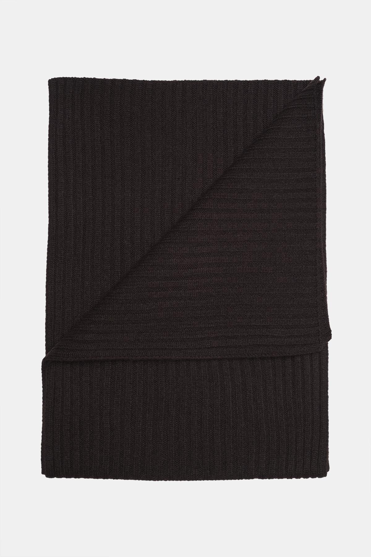 Erkek Bordo Yün Kaşkol