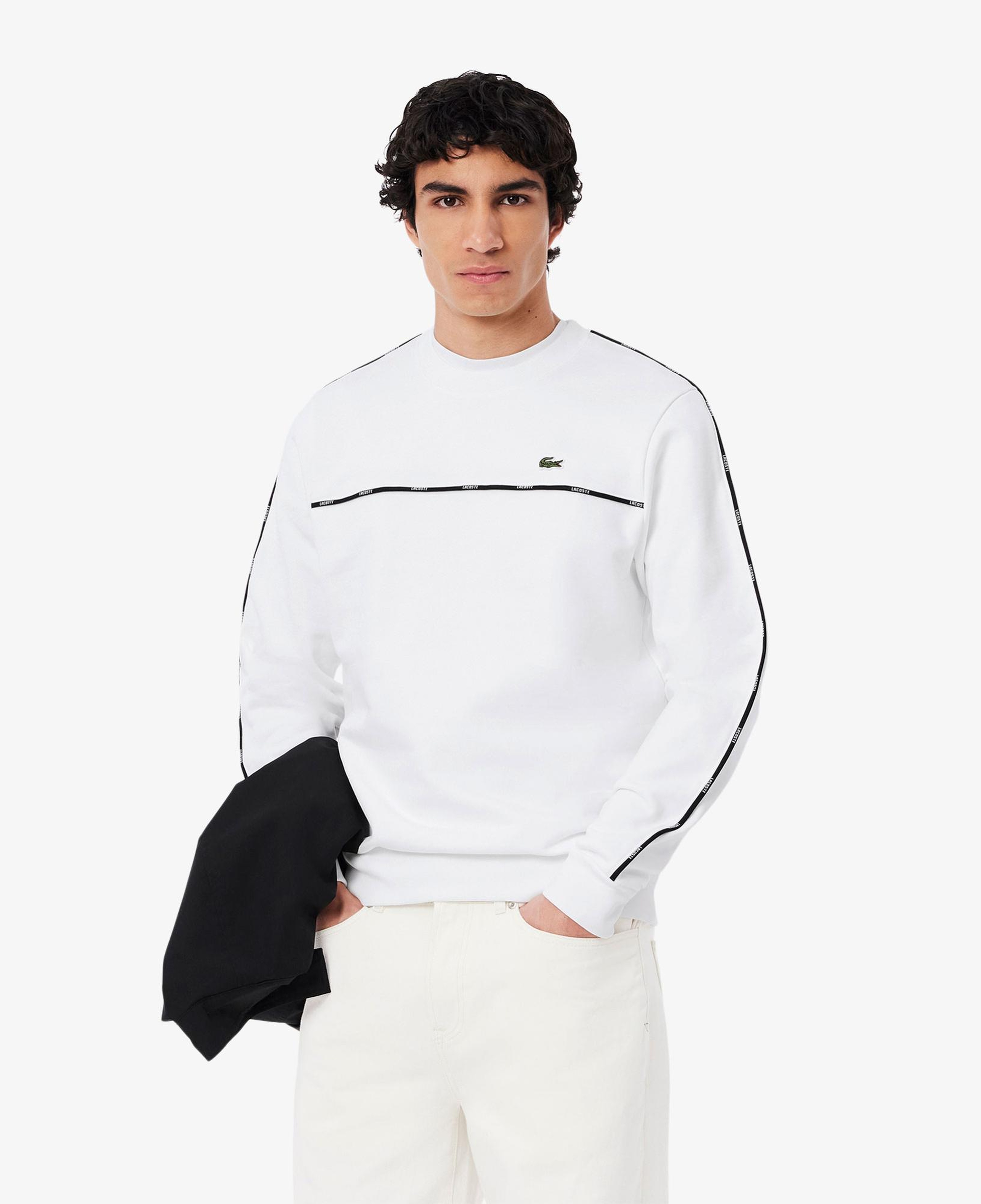 Lacoste Erkek Classic Fit Beyaz Sweatshirt