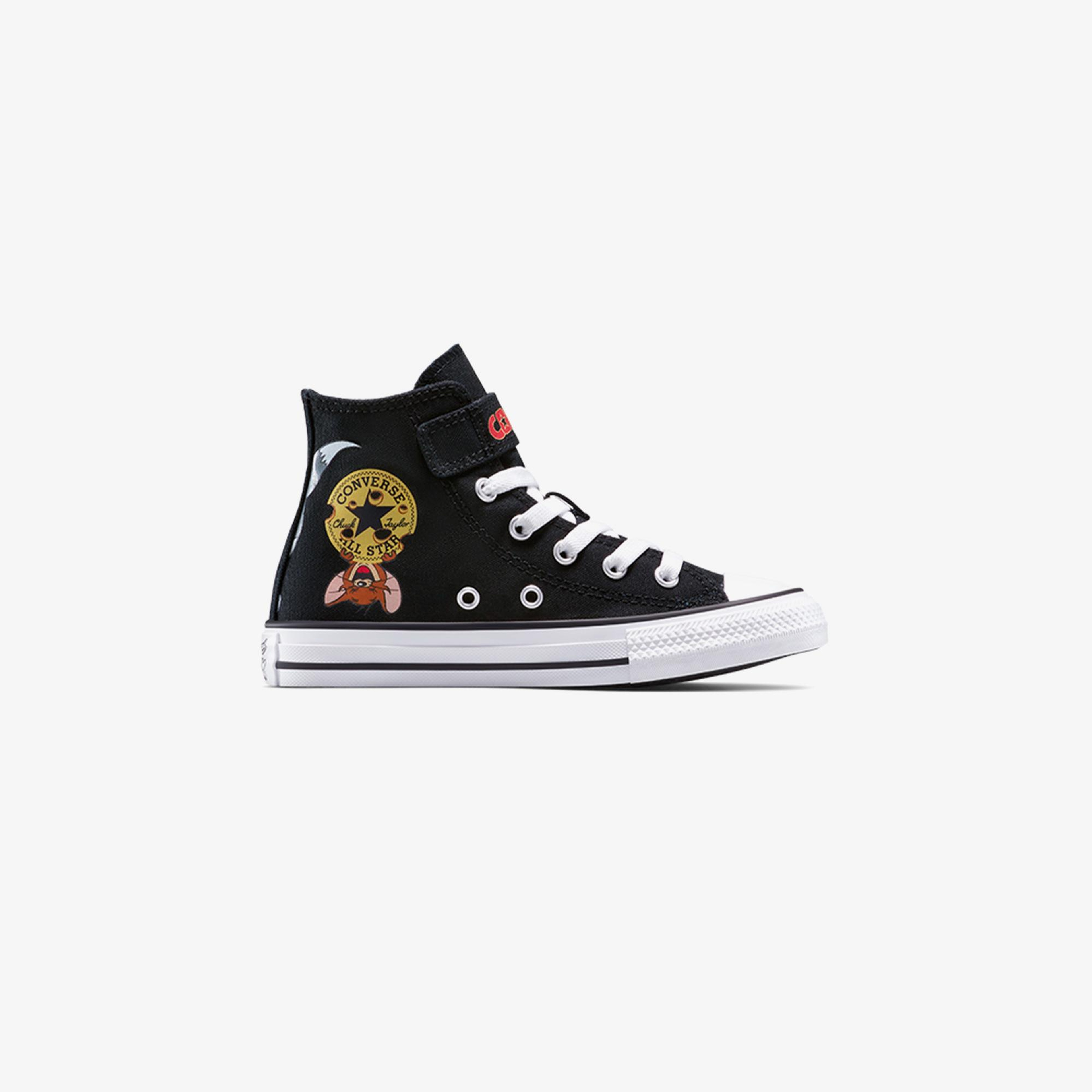 Converse X Tom & Jerry Chuck Taylor All Star Easy-On Çocuk Siyah Sneaker