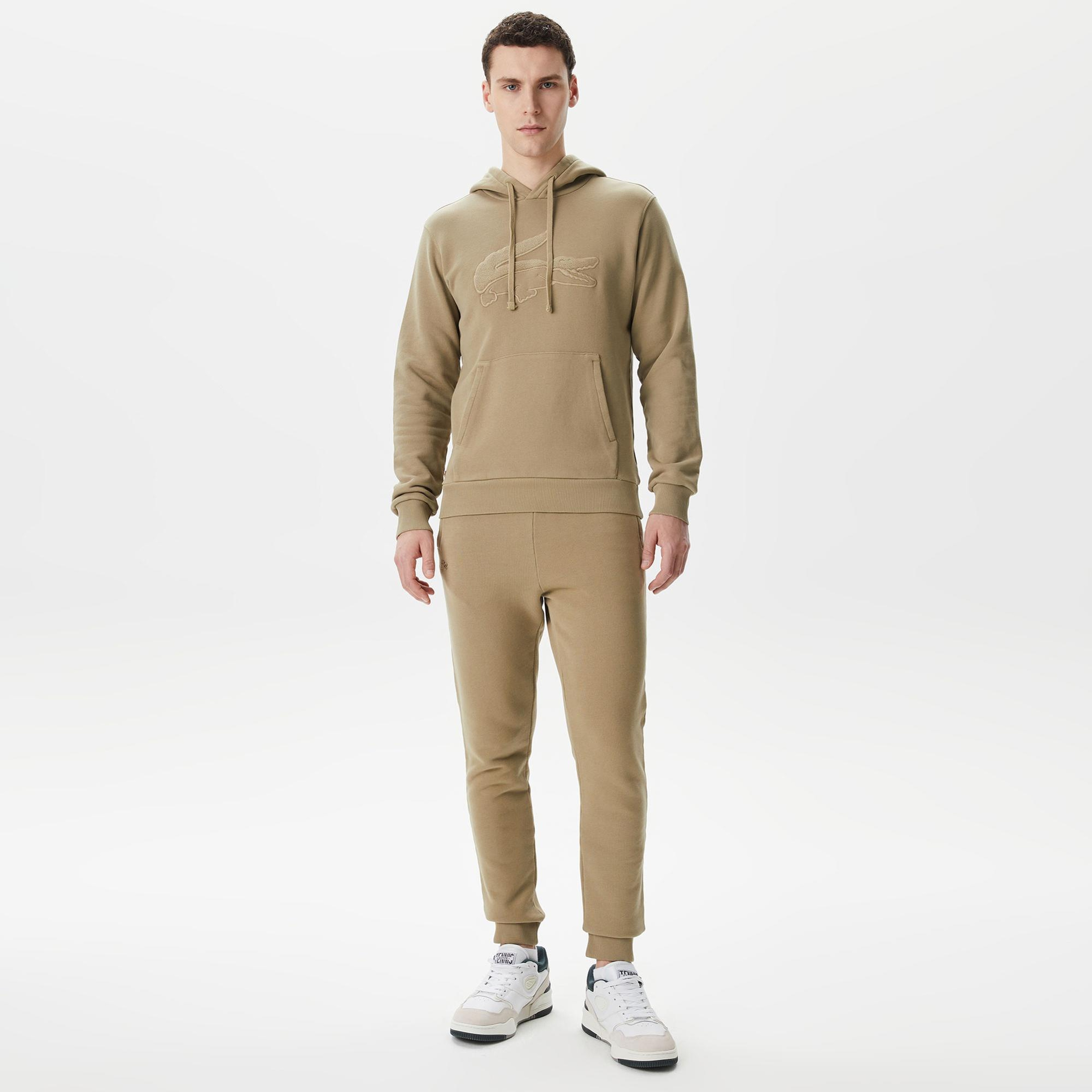 Erkek Relaxed Fit Bej Eşofman Altı