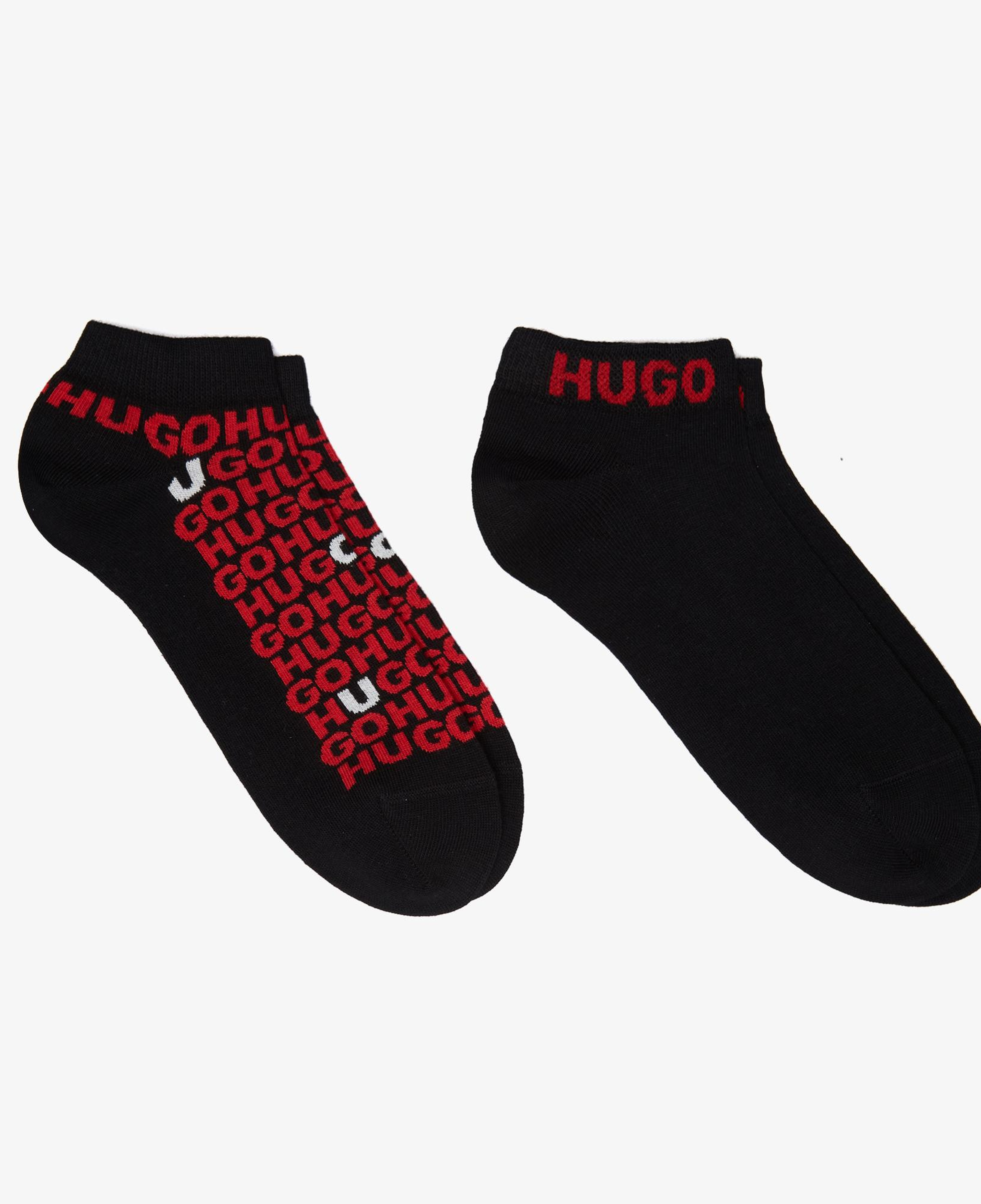 Hugo 2'li Stacked Erkek Siyah Çorap